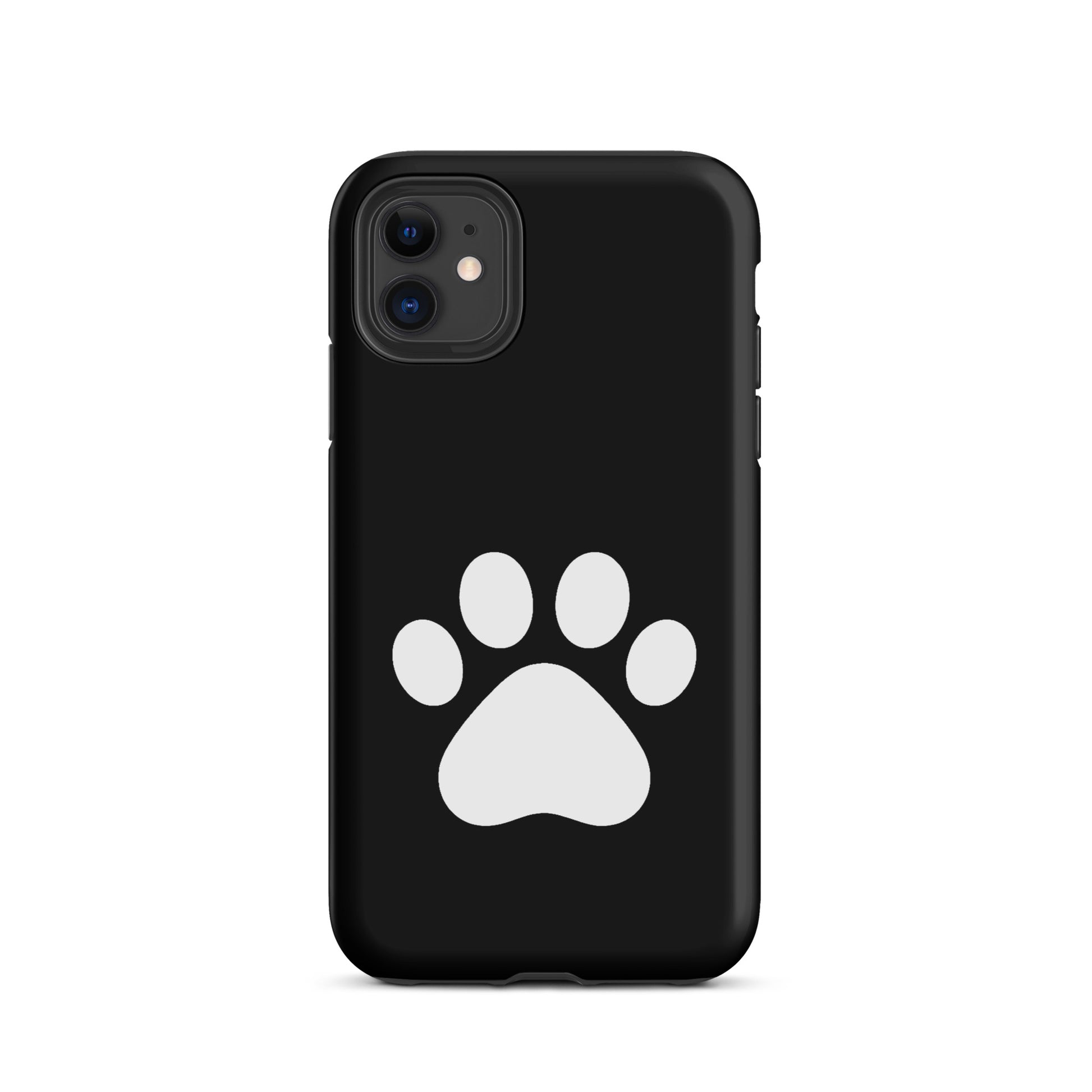 Phone Case for iPhone with minimalist paw print design for pet lovers, featuring durable protection and style for cat and dog owners.