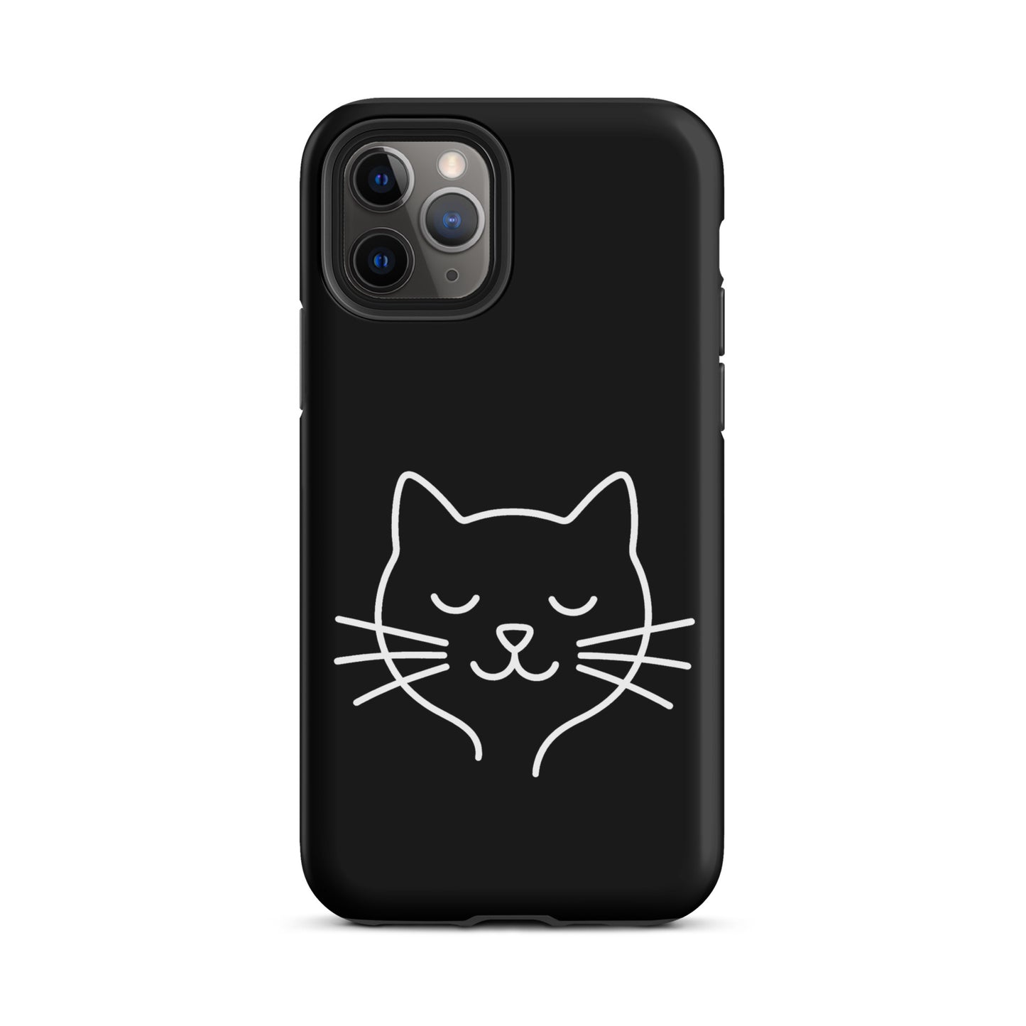 Phone Case for iPhone - Minimalist Cat Line Art Design, perfect for cat lovers who seek style and protection in an elegant accessory.