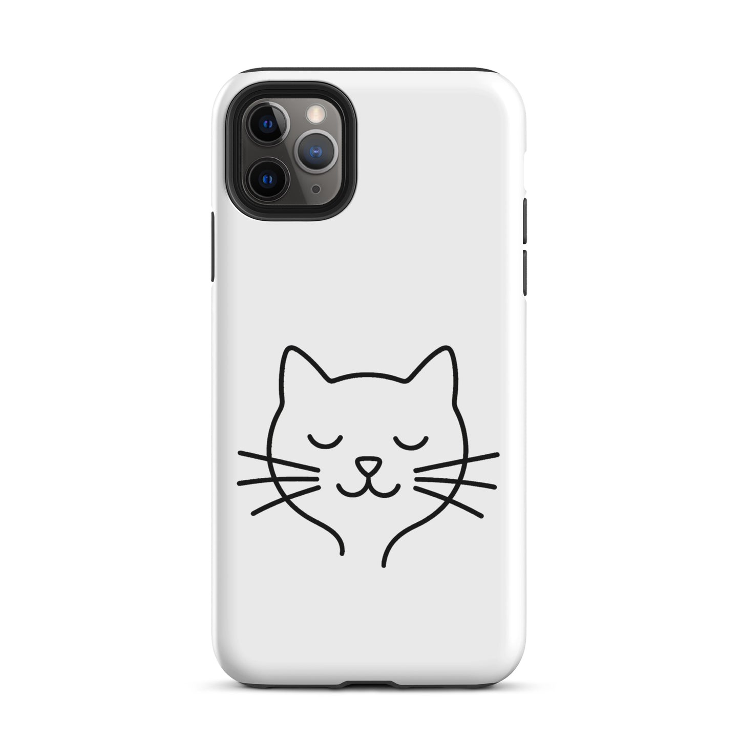 Phone Case for iPhone with cute minimalist cat line art design; perfect for cat lovers seeking style and protection.