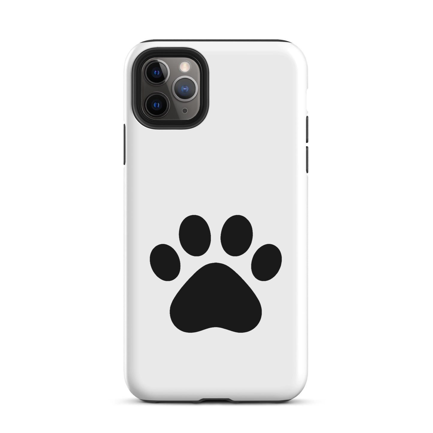 Phone Case for iPhone with paw print design for pet lovers, featuring minimalist cat and dog theme, offering style and protection.