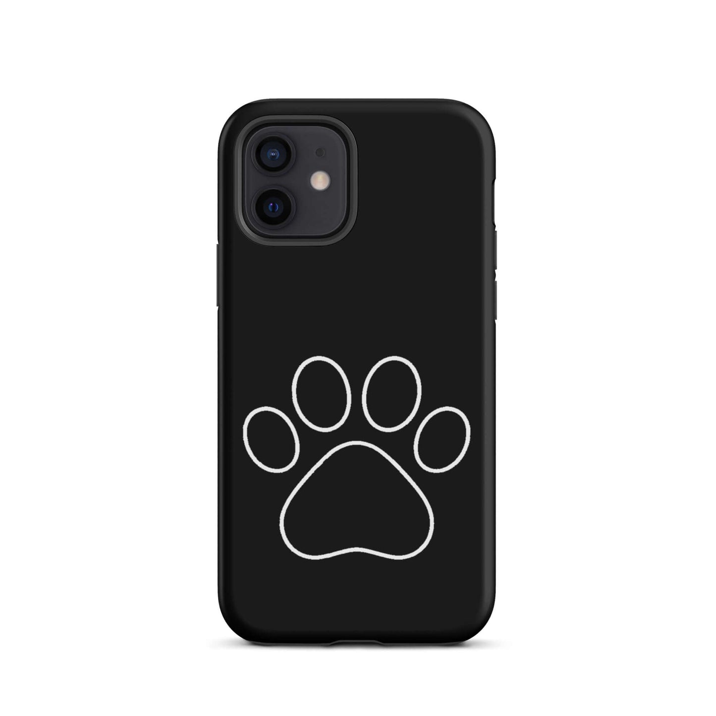 Phone Case for iPhone featuring a minimalist paw print design, perfect for pet lovers.
