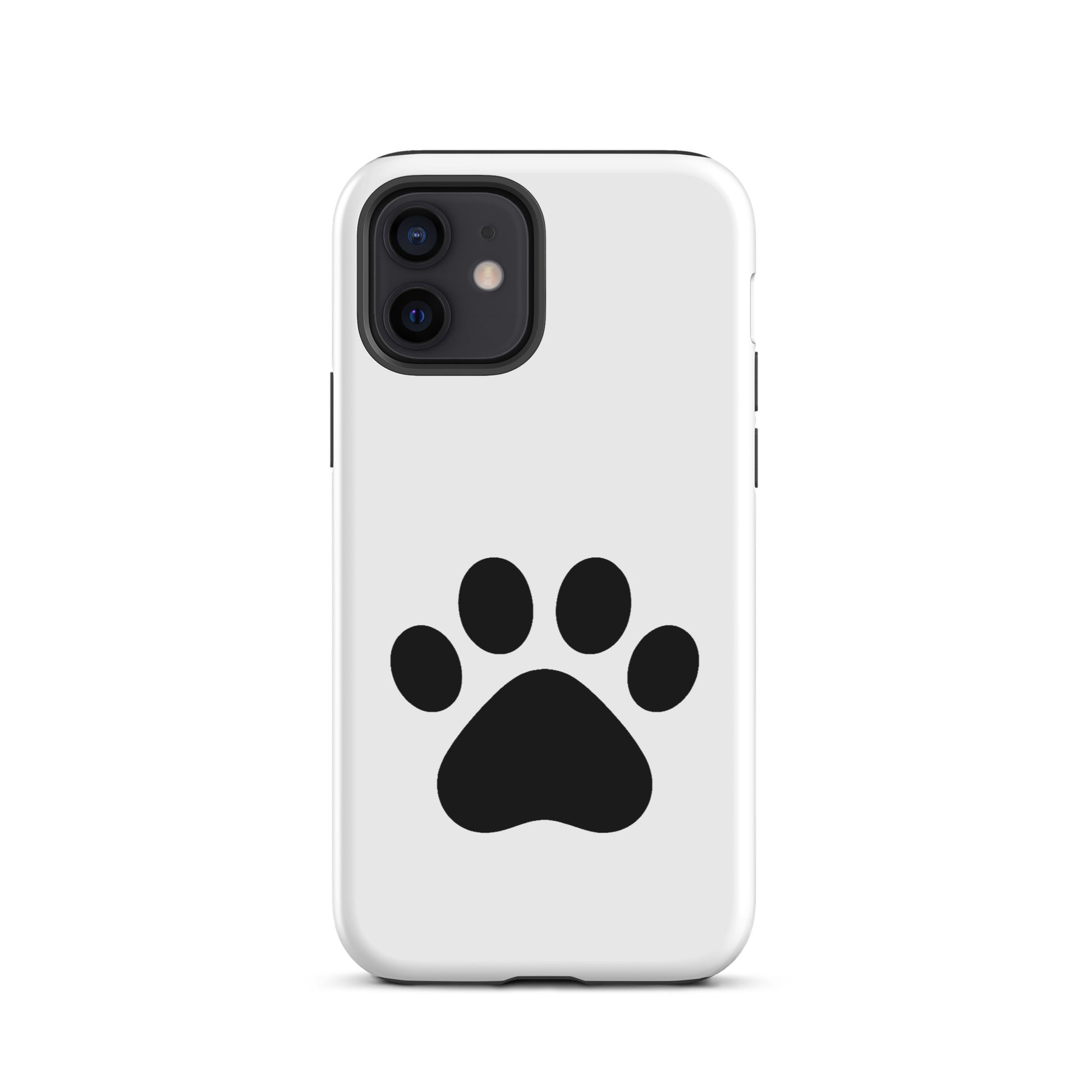 Phone Case for iPhone with minimalist paw print design, ideal for pet lovers. Durable and sleek style for cat and dog enthusiasts.