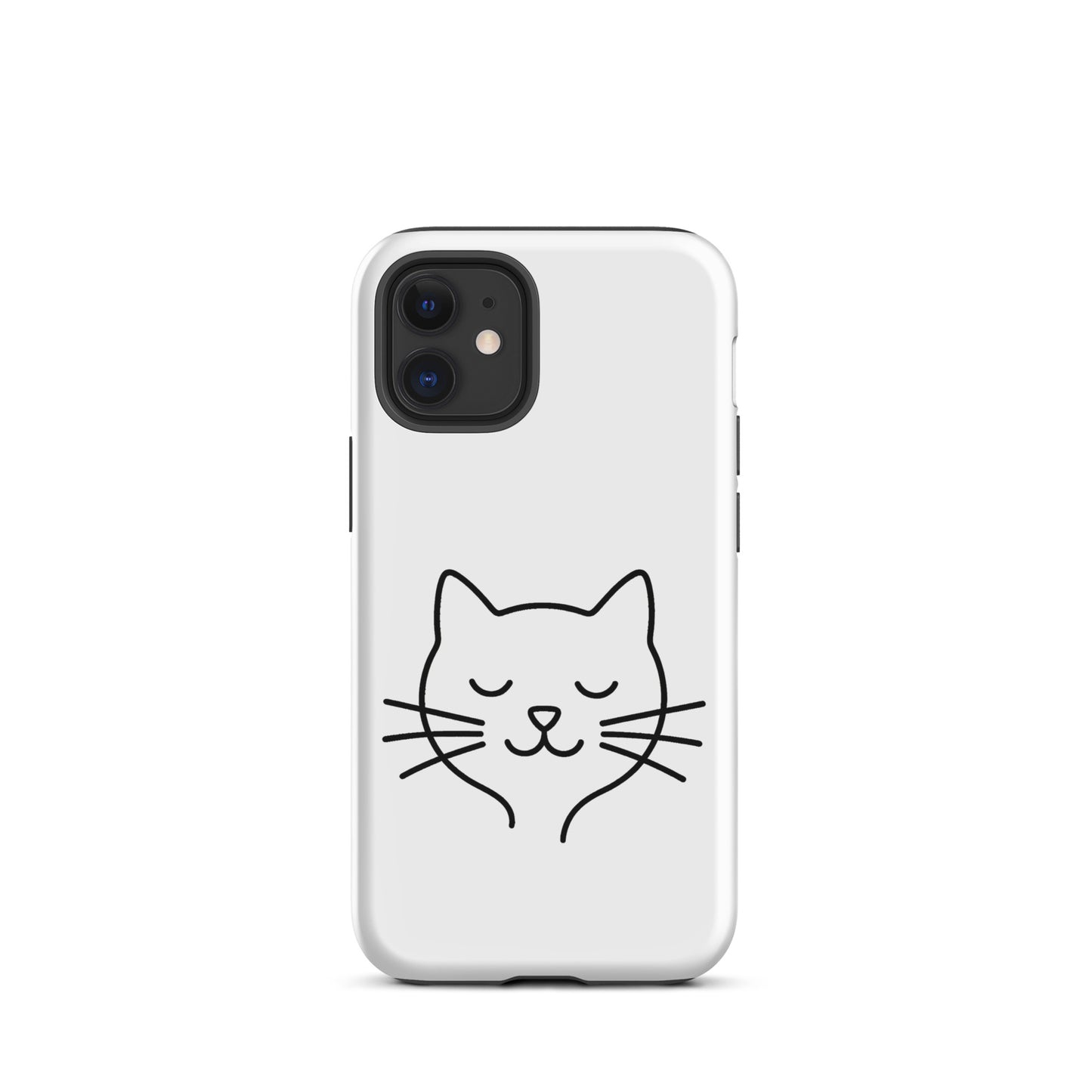 Phone Case for iPhone featuring cute minimalist cat line art design, perfect for cat lovers seeking stylish protection.
