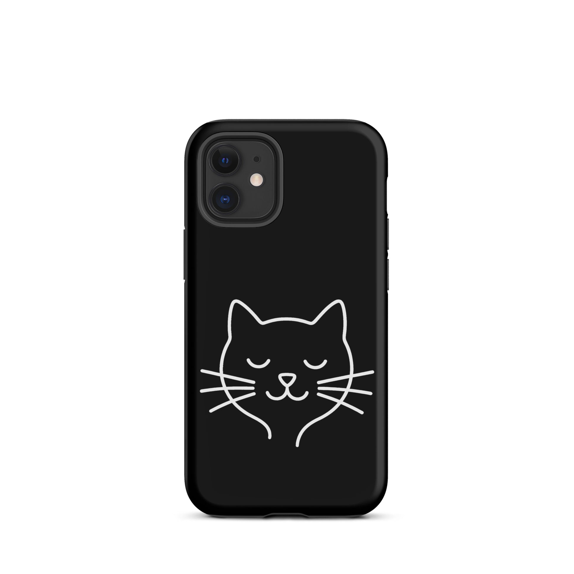 Phone Case for iPhone featuring cute minimalist cat line art design, perfect for cat lovers seeking style and protection.