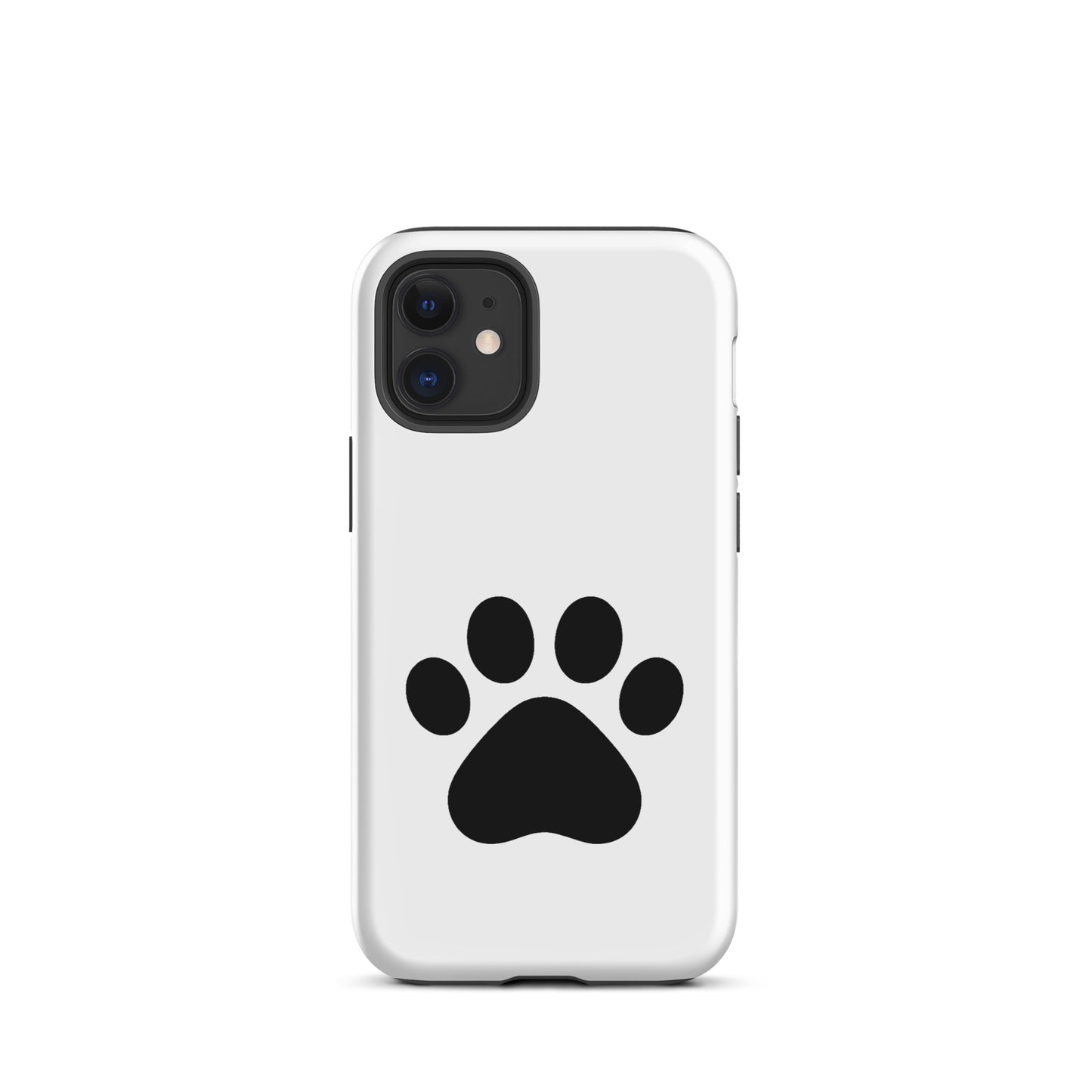 Phone Case for iPhone with minimalist paw print design, perfect for pet lovers seeking sleek protection for their device.