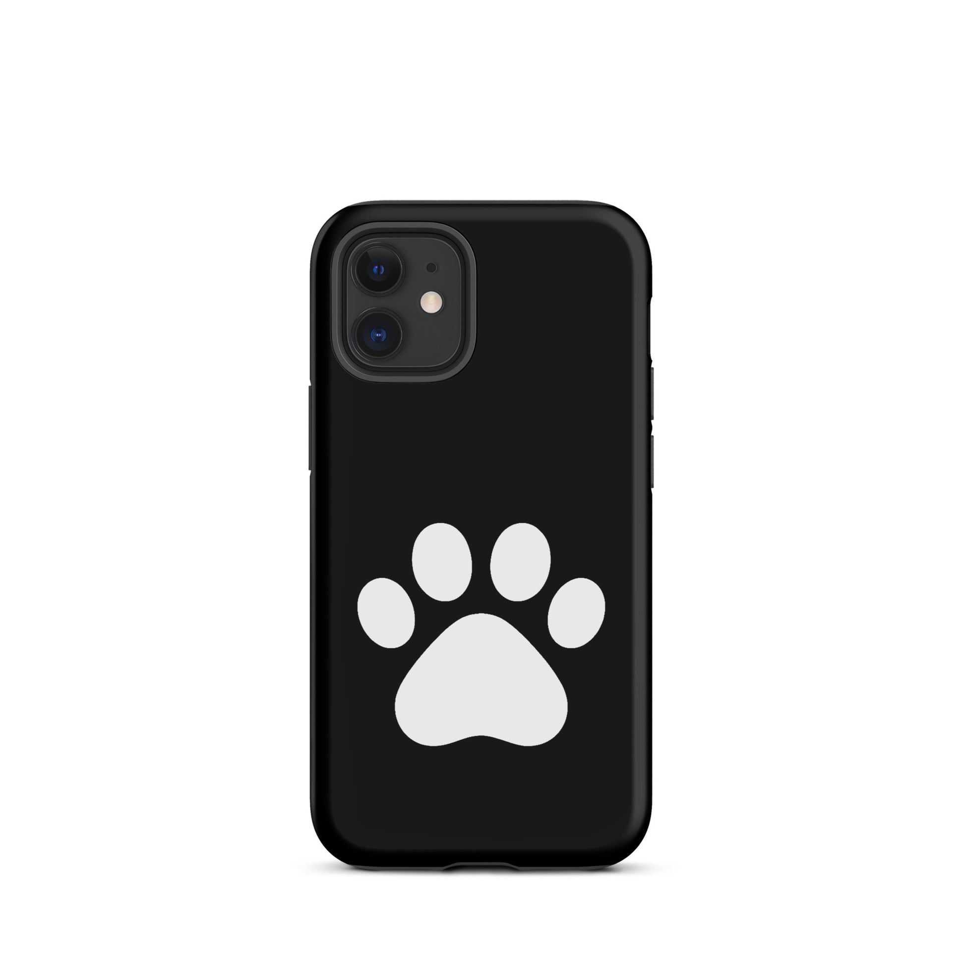 Phone Case for iPhone with minimalist paw print design, ideal for pet lovers seeking a stylish and durable cat and dog-themed accessory.
