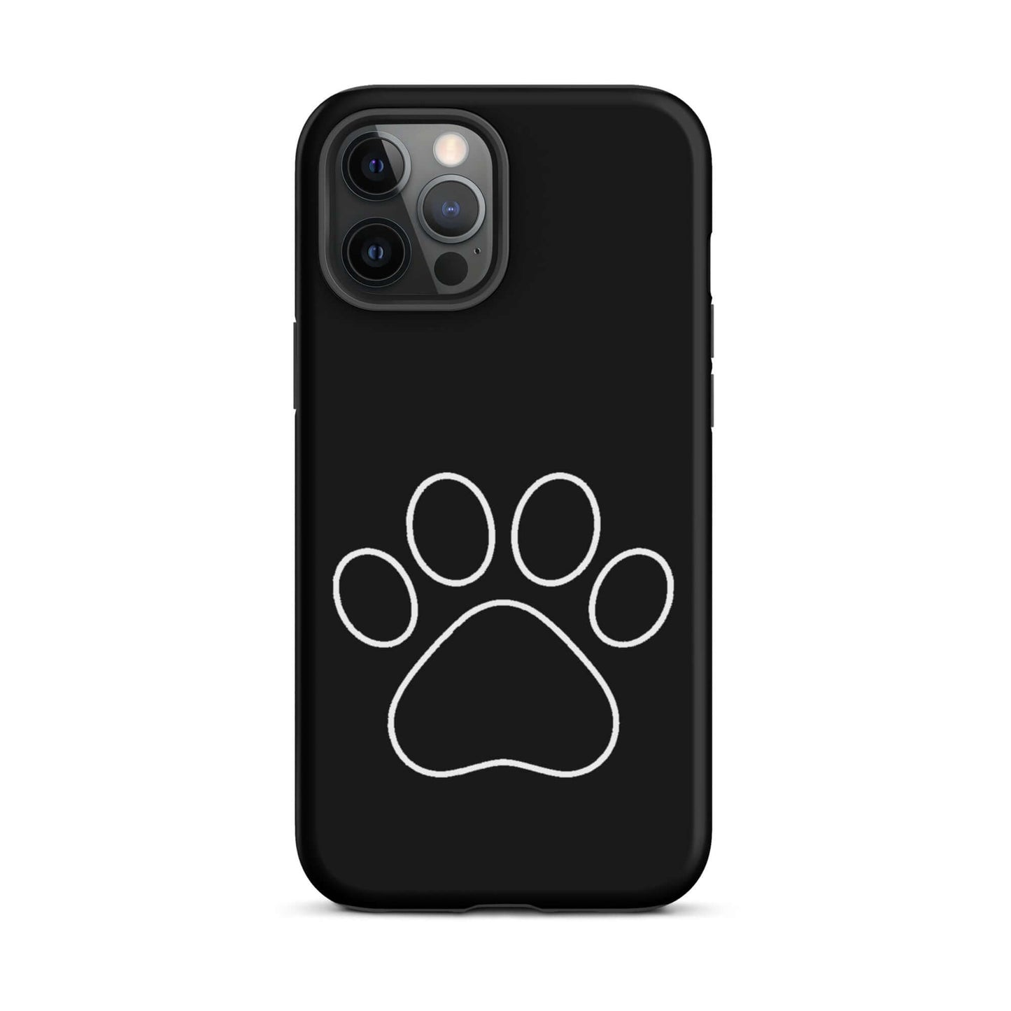 Phone Case for iPhone featuring a minimalist paw print design, ideal for pet lovers.