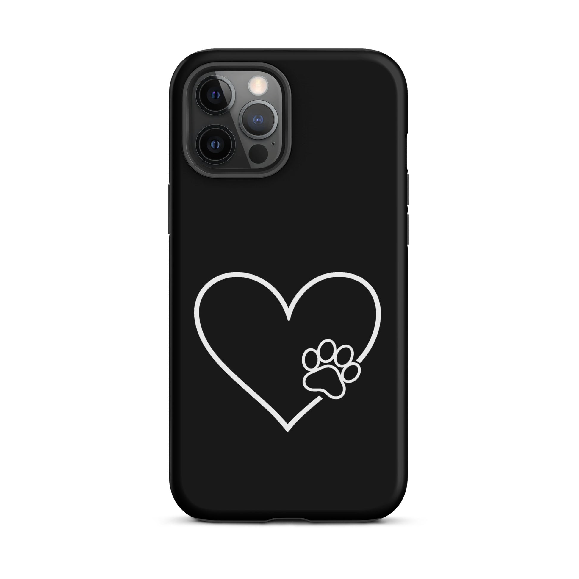 Phone Case for iPhone with heart and paw print design, perfect for pet lovers who appreciate style and tech protection.