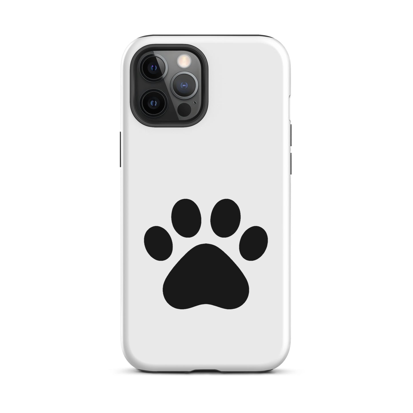 Phone Case for iPhone with minimalist paw print design, ideal for cat and dog lovers, offering style and protection.