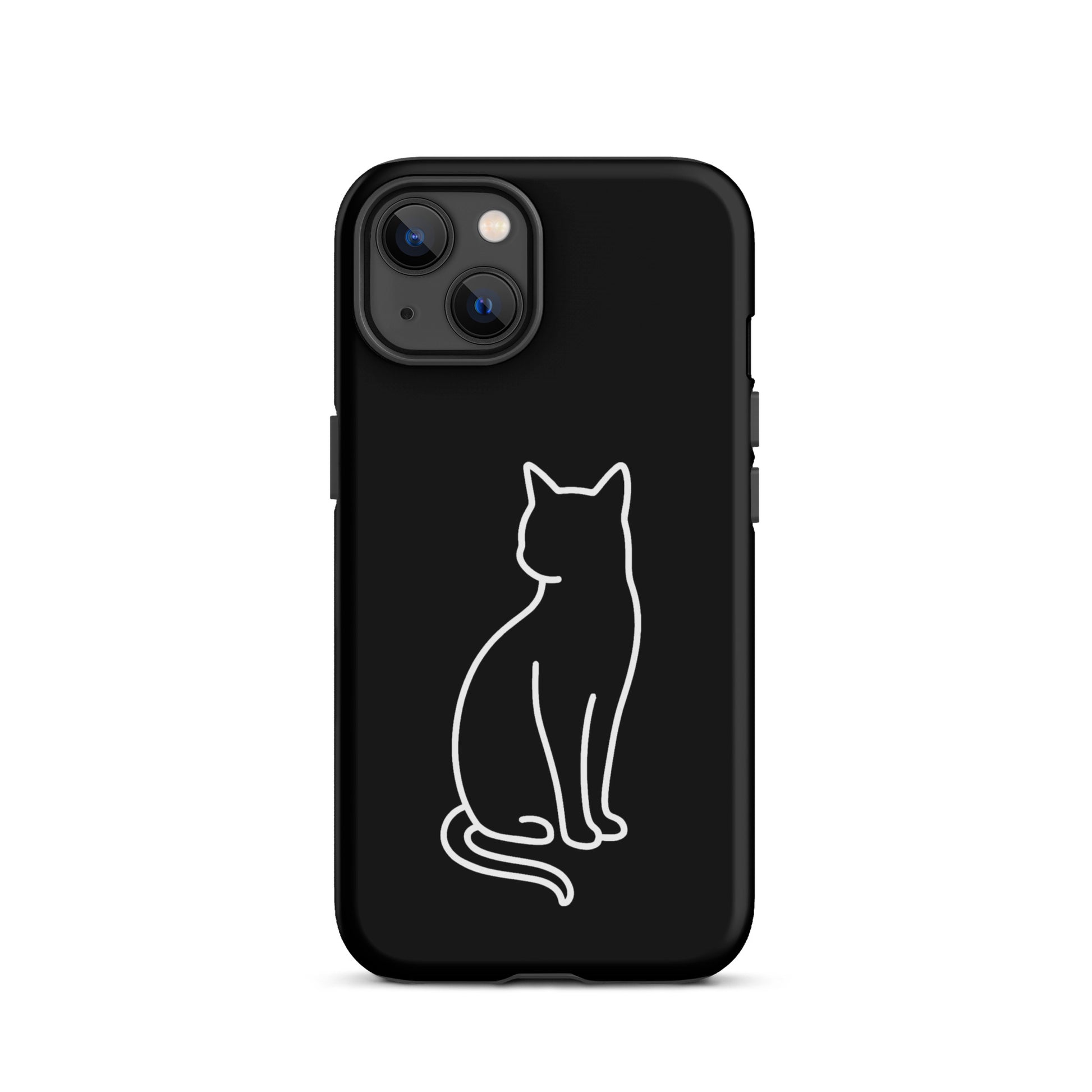 Phone Case for iPhone with minimalist cat design for modern pet lovers