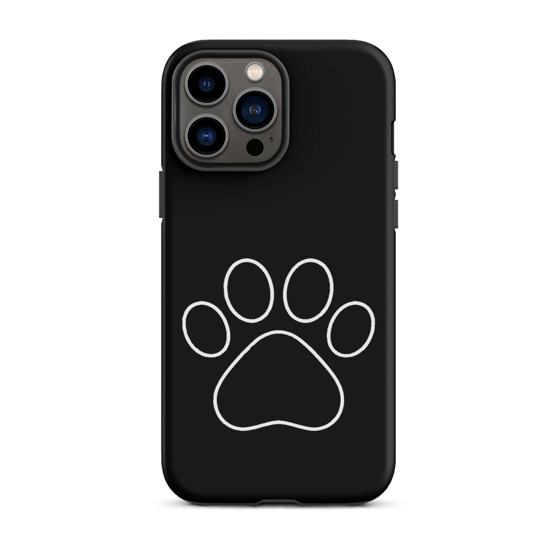 Phone Case for iPhone featuring a minimalist paw print design for pet lovers.