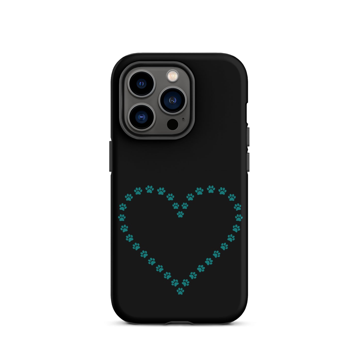 Phone Case for iPhone featuring cute paw print heart design for pet lovers, perfect for proud pet parents.