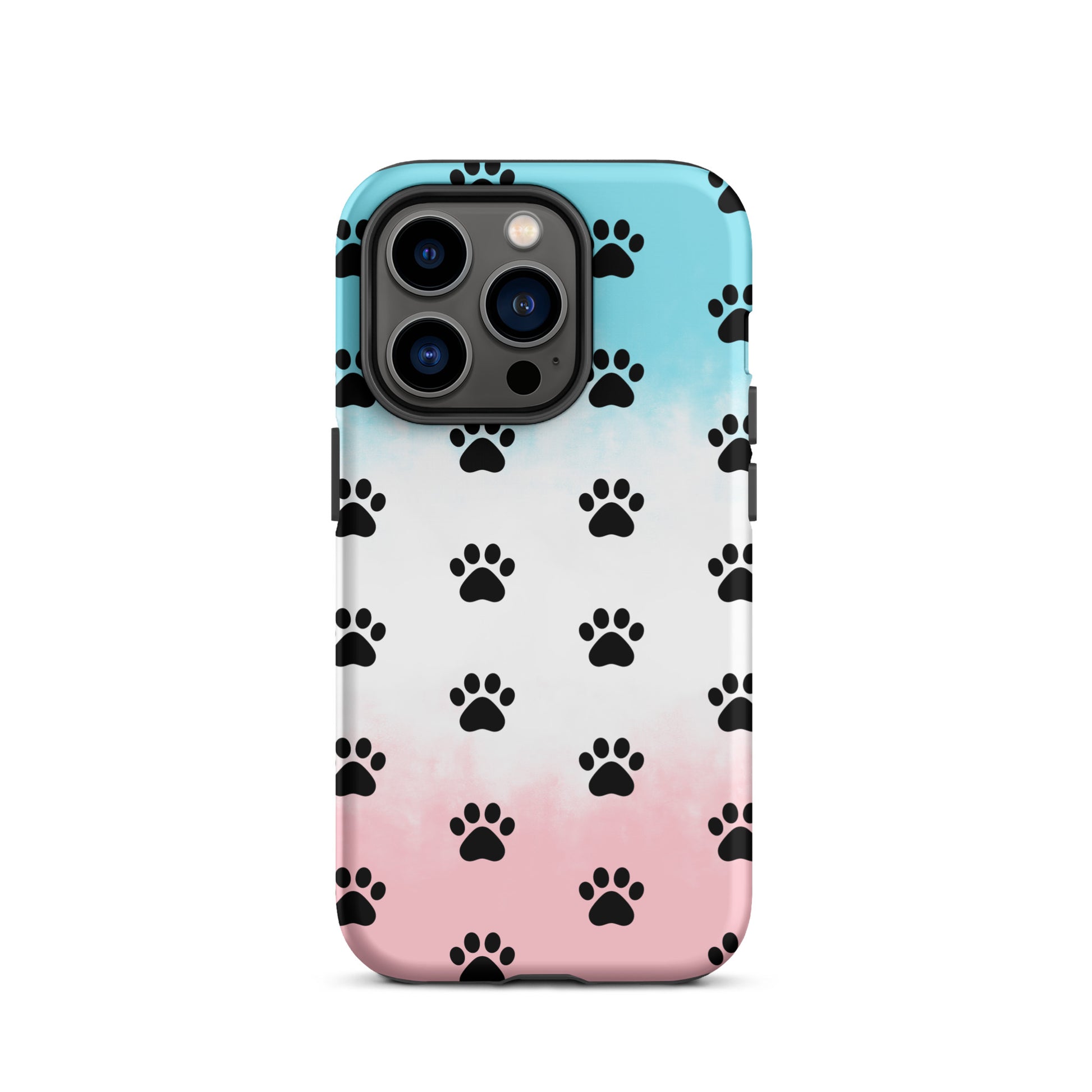 Phone Case featuring playful paw print pattern for pet lovers in a modern, minimalist design.