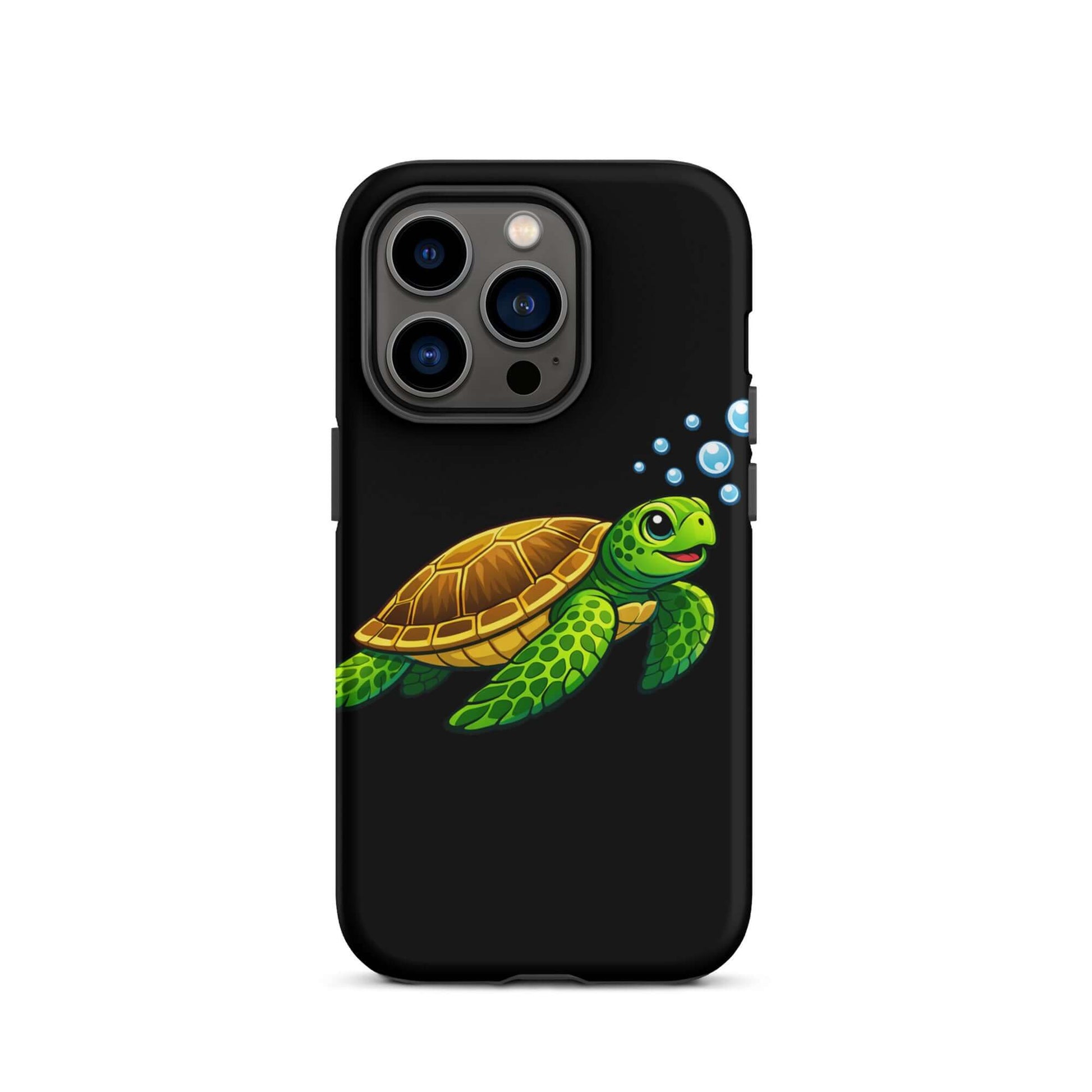 Phone Case featuring vibrant sea turtle artwork with playful charm and ocean-inspired design.