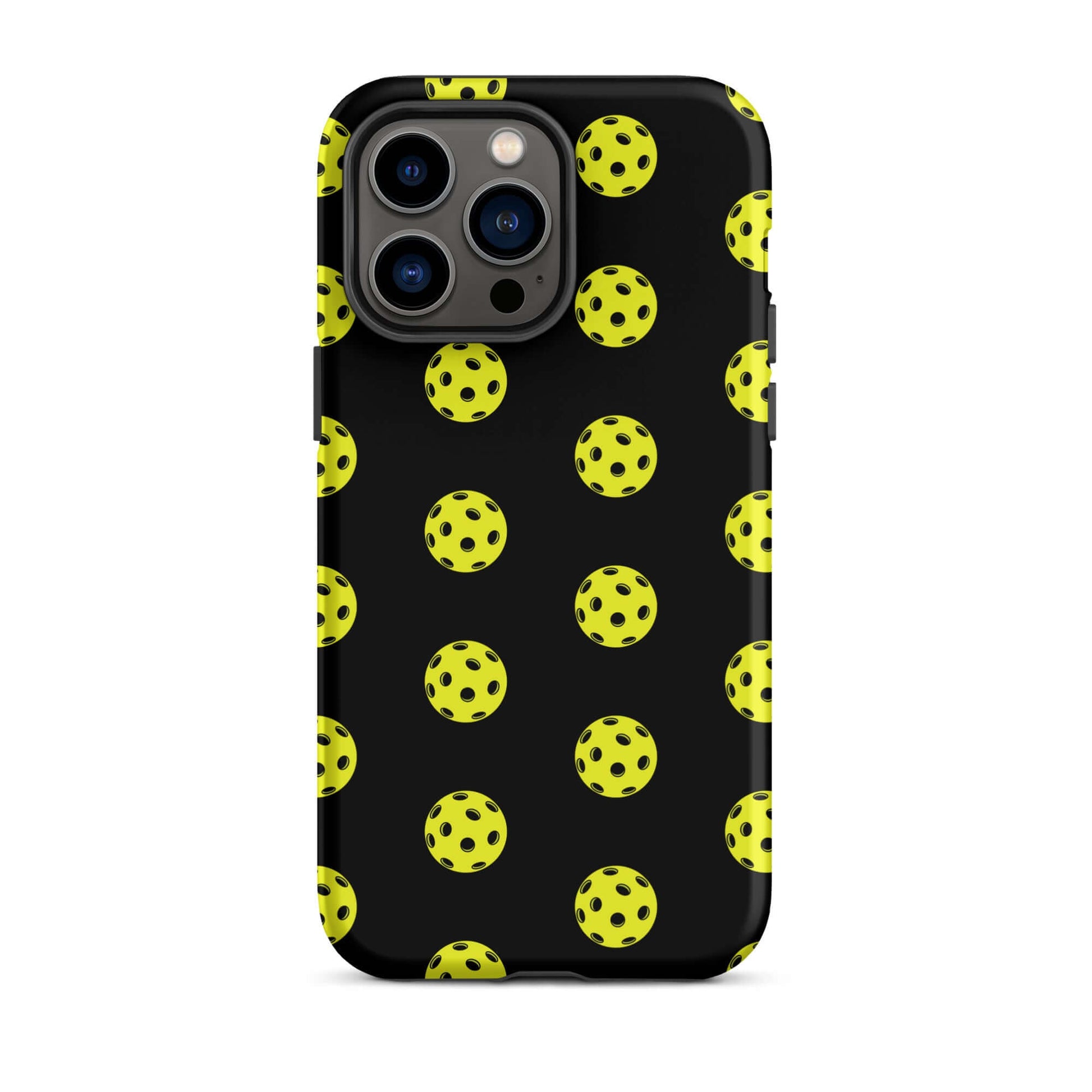 Phone Case featuring a pickleball pattern, ideal for sporty style and protection.