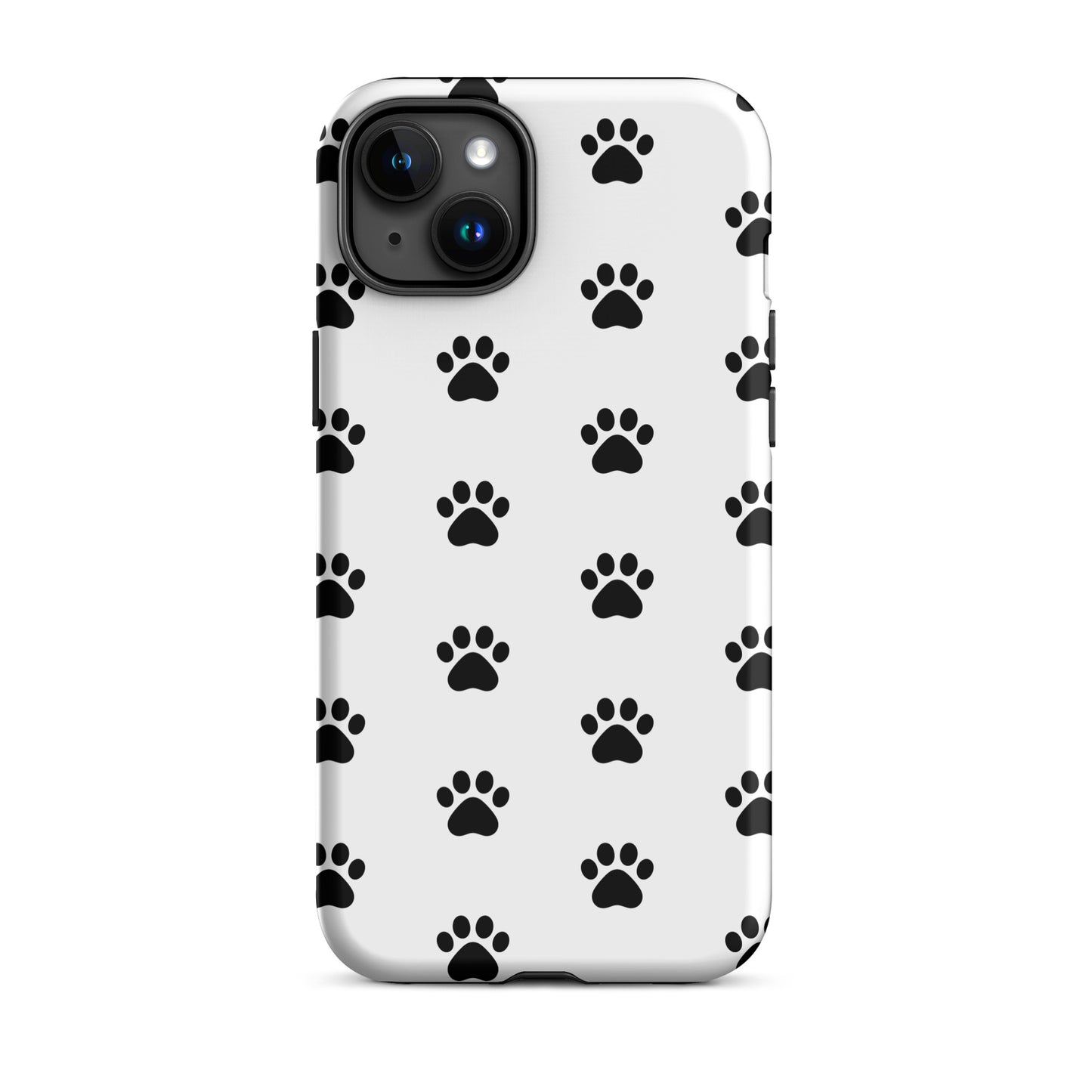 Phone Case for iPhone featuring a stylish paw print design for pet lovers with a playful, minimalist aesthetic.