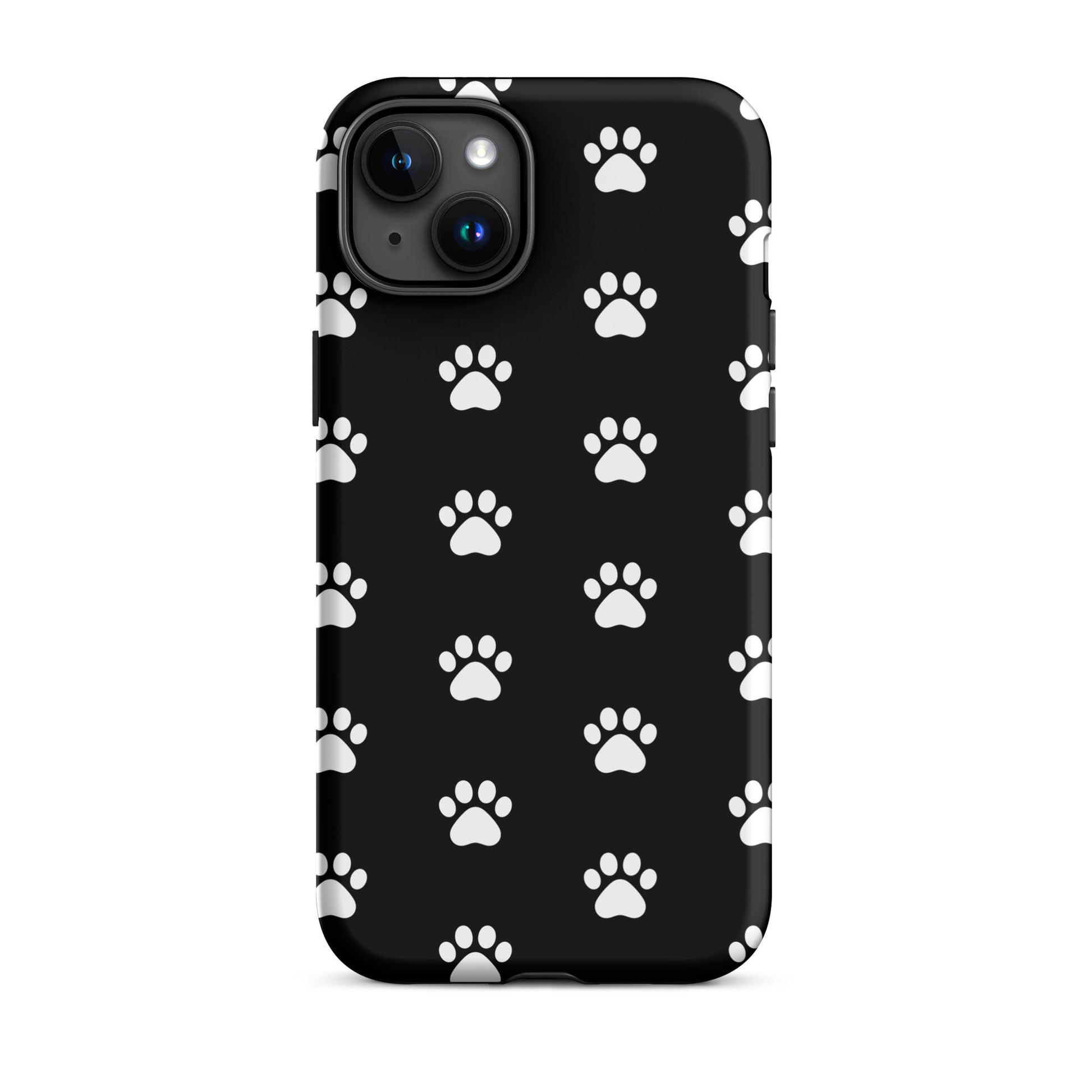 Phone Case for iPhone showcasing a stylish paw print design for pet lovers with a playful aesthetic.