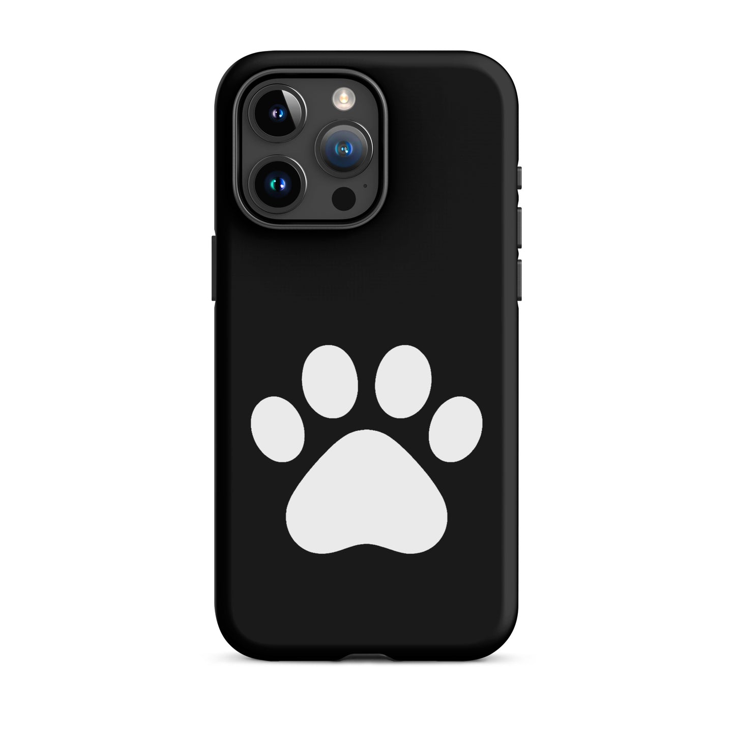 Phone Case with minimalist paw print design, perfect for pet lovers and iPhone protection.