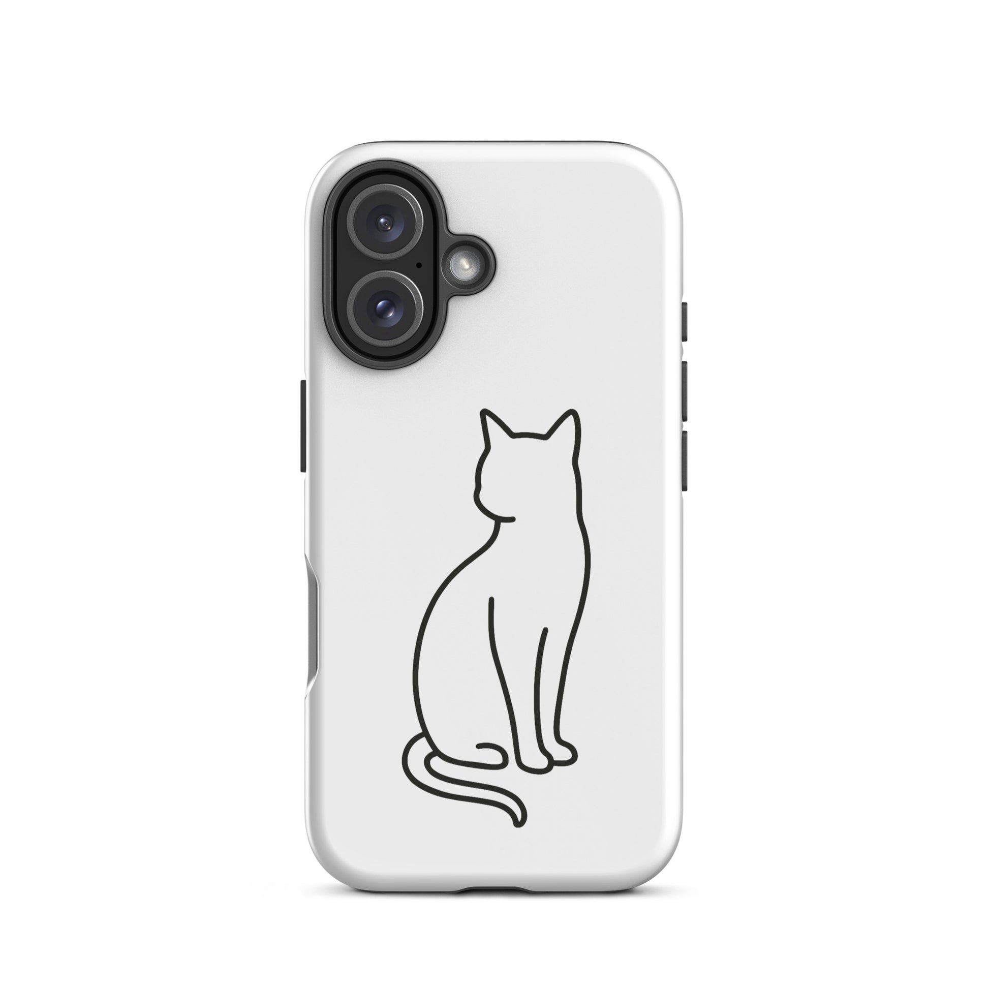 iPhone Case with minimalist cat design, offering chic protection for modern pet lovers.