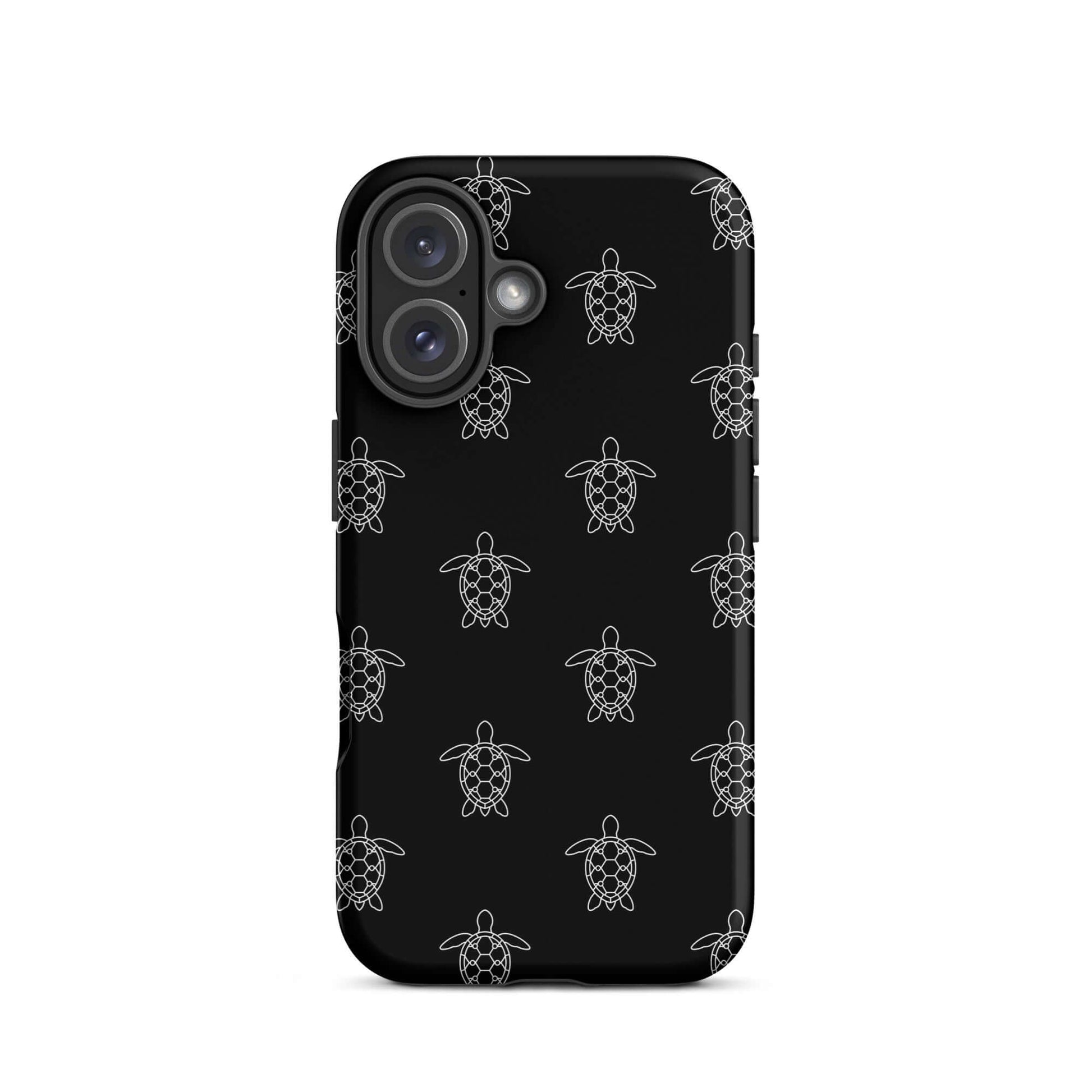 Phone Case for iPhone featuring minimalist sea turtle pattern in clean vector lines.