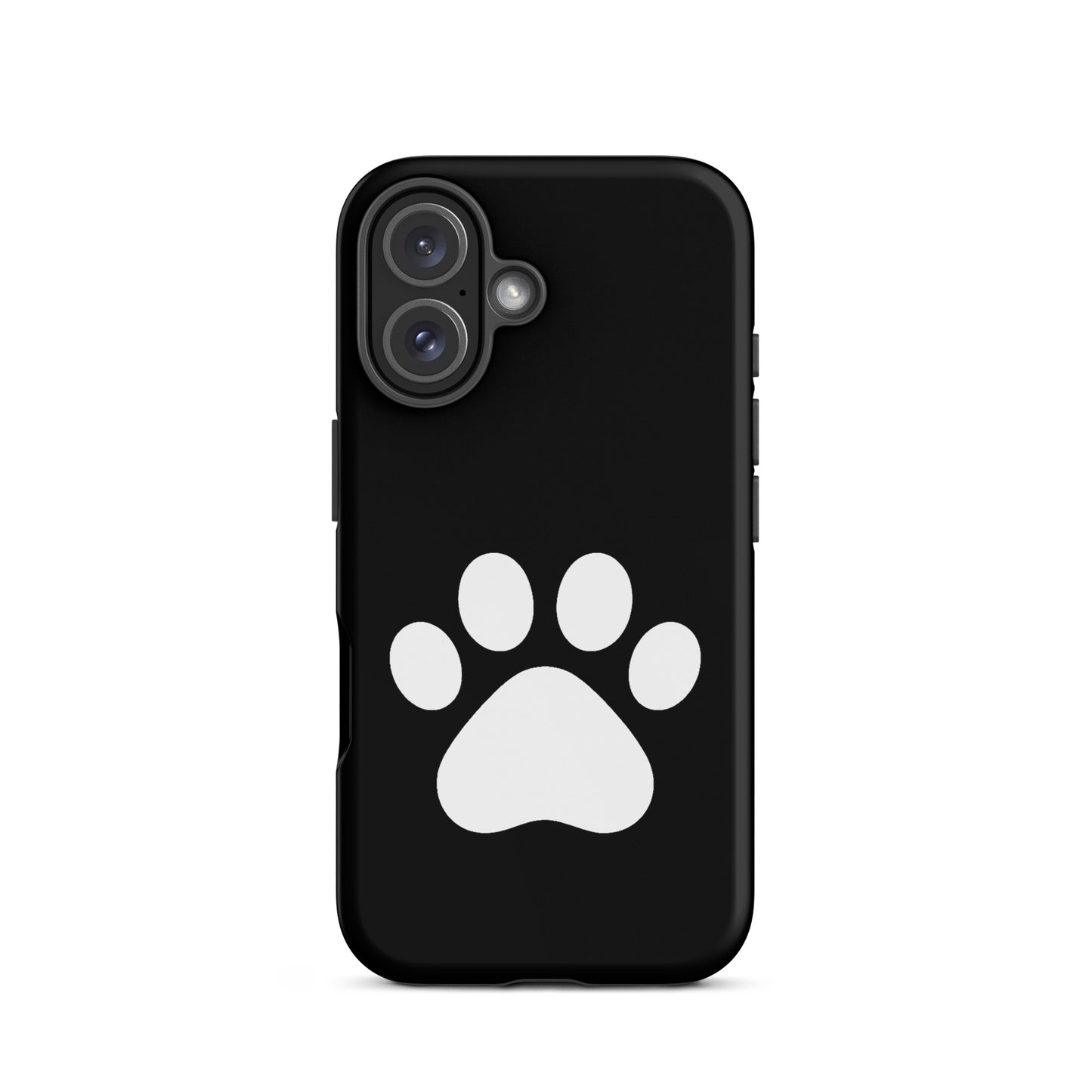 Phone Case for iPhone featuring a minimalist paw print design, perfect for pet lovers.
