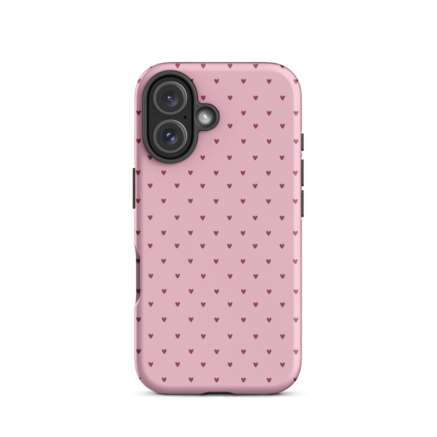 Phone Case for iPhone with heart-dot pattern, playful and stylish design