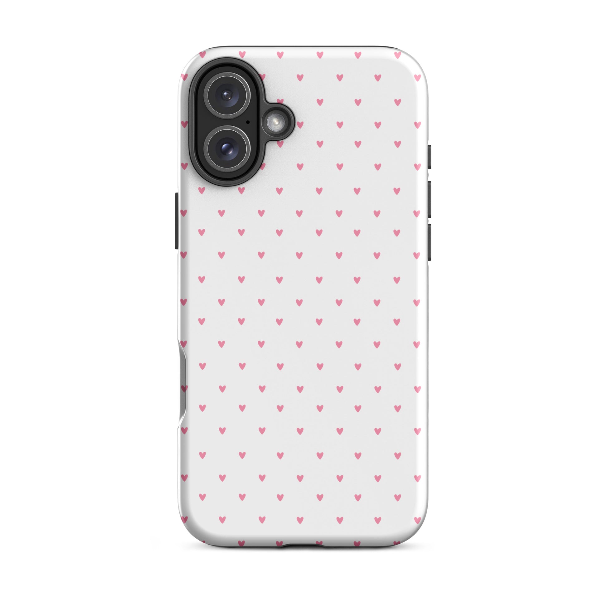Phone Case for iPhone with heart-dot pattern, featuring playful polka-dot style on a sleek, modern design.