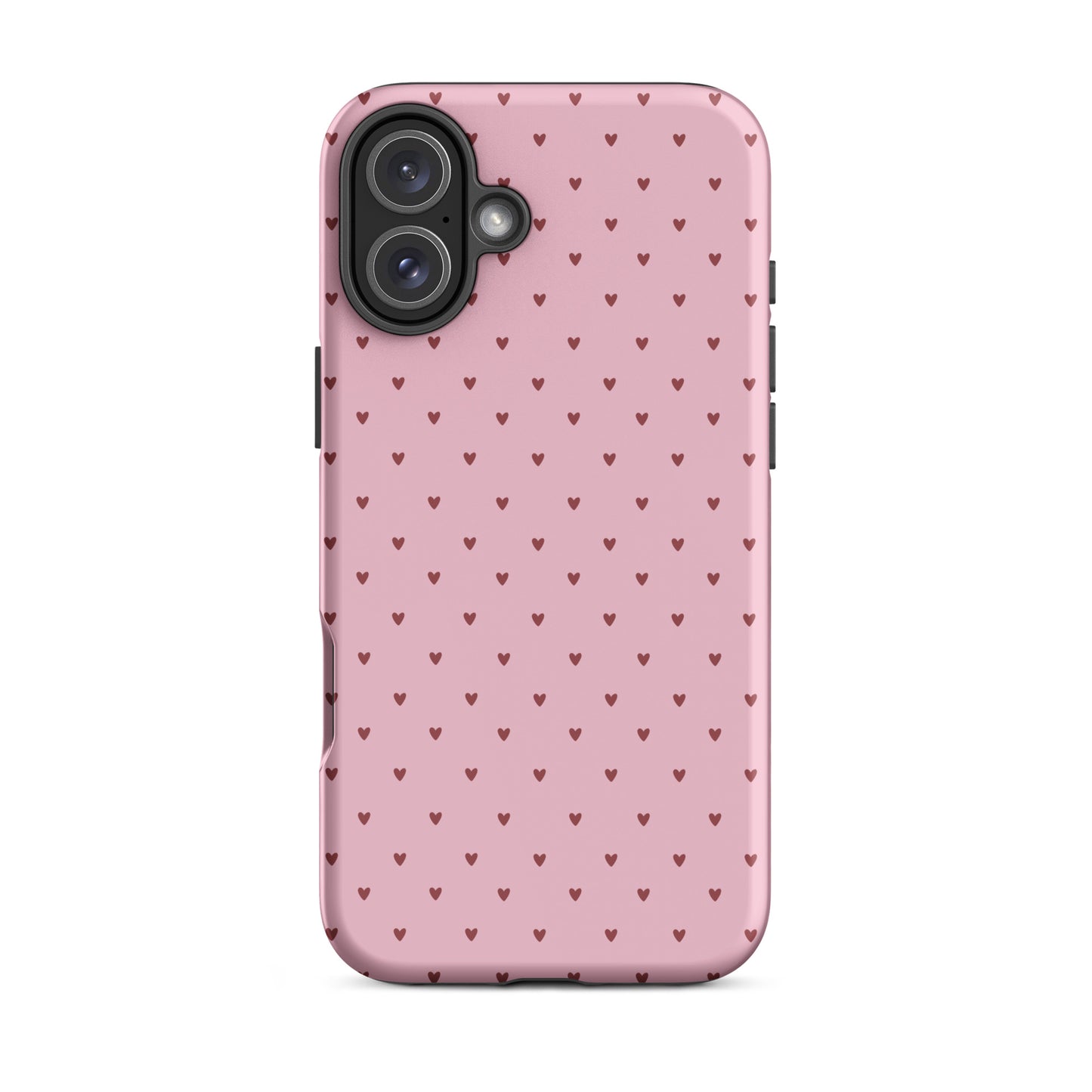 Phone Case for iPhone with Heart-Dot Pattern in playful style, featuring charming heart design, modern and cute accessory.
