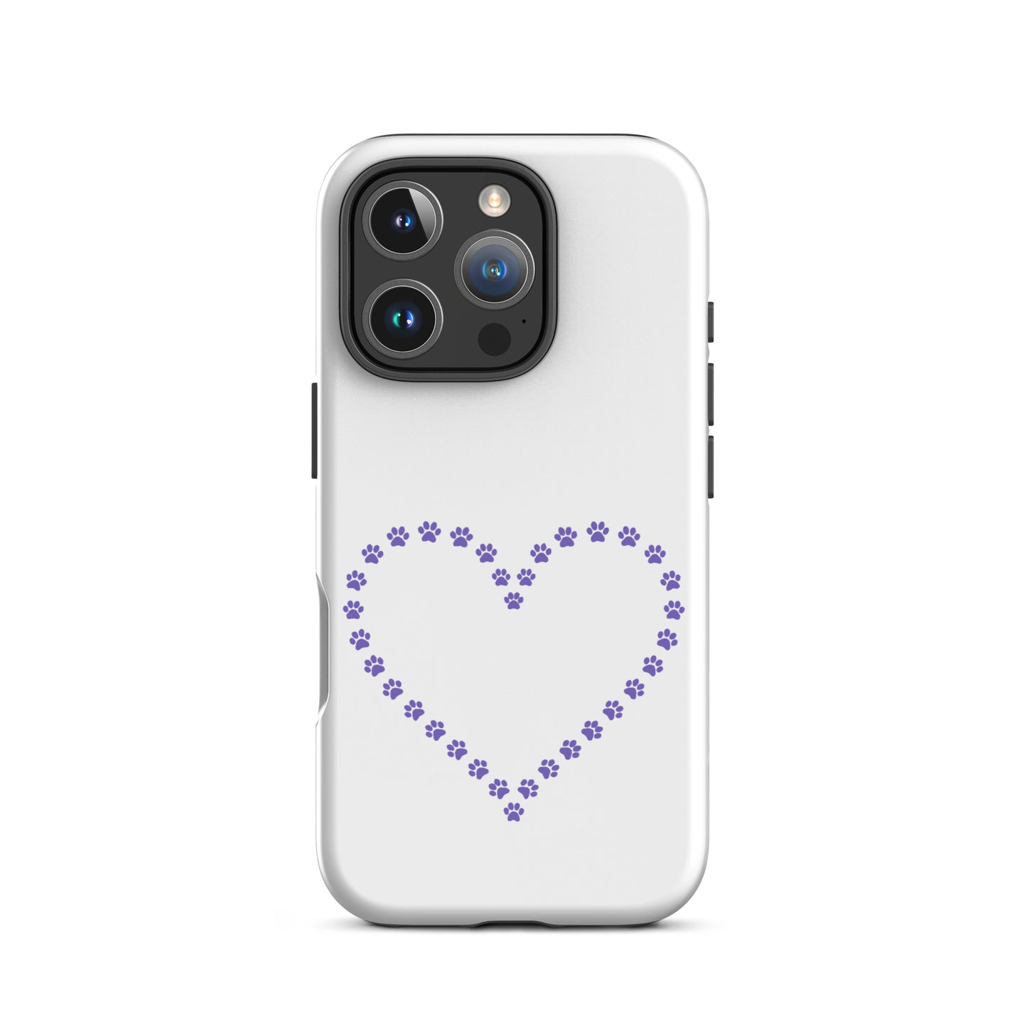 Phone Case featuring a cute paw print heart design perfect for pet lovers and proud pet parents.