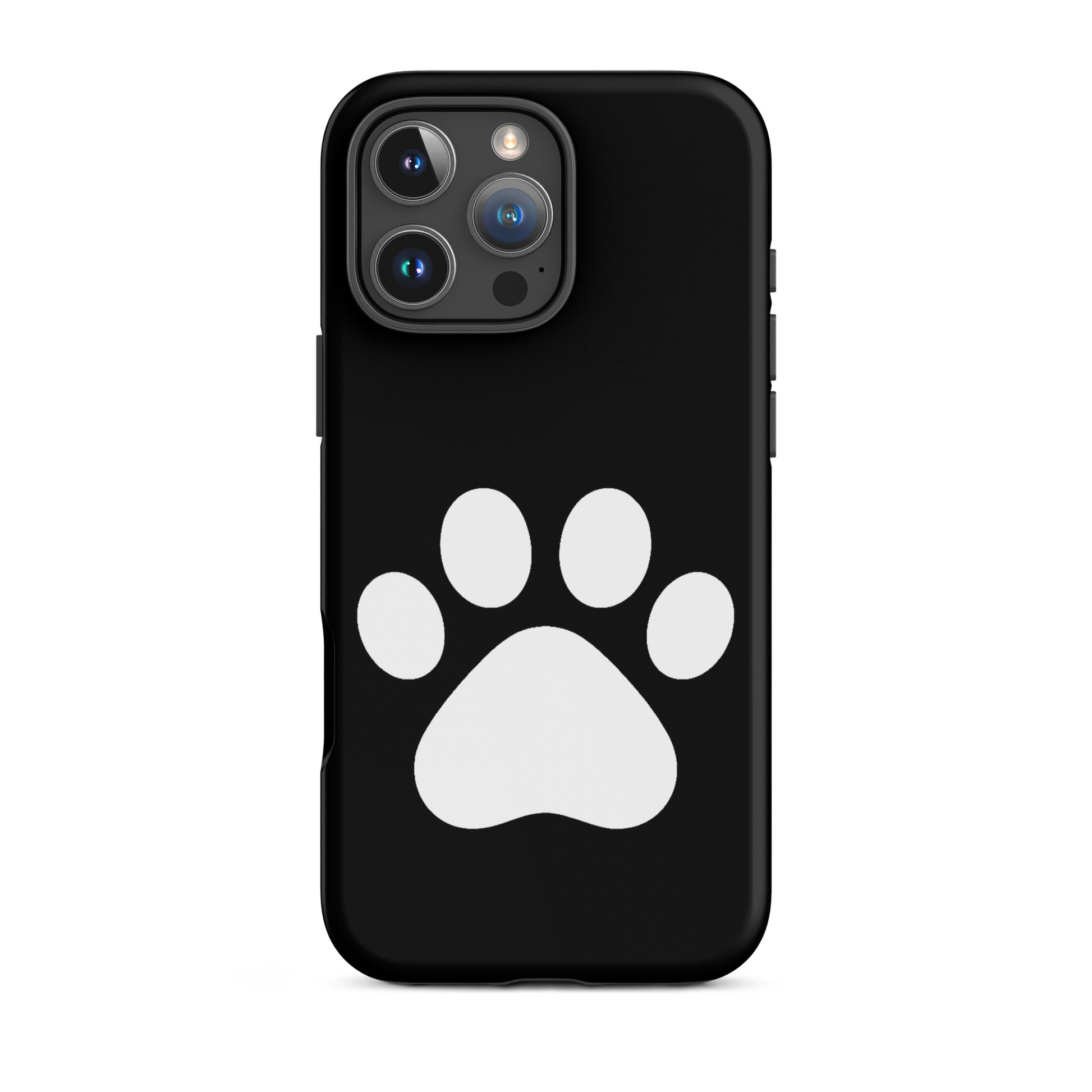 Phone Case for iPhone featuring minimalist paw print design, perfect for pet lovers.