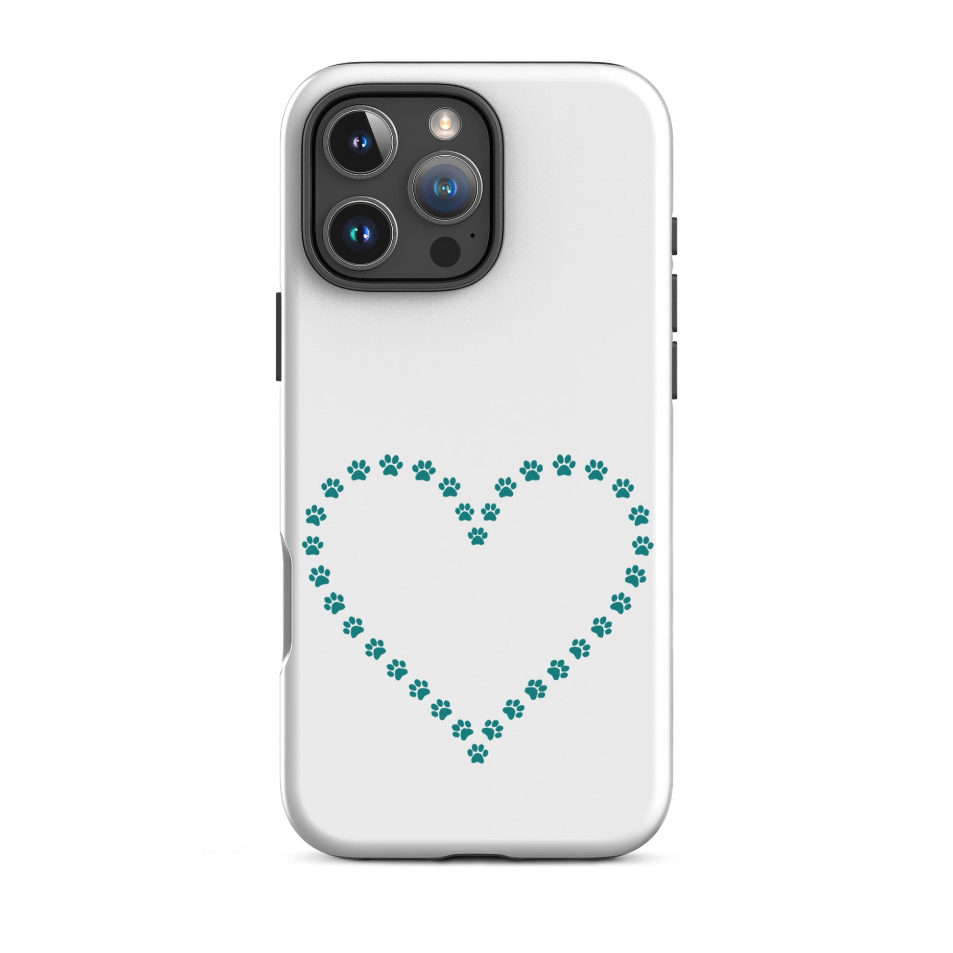 Phone Case featuring a cute paw print heart design perfect for pet lovers and proud pet parents.