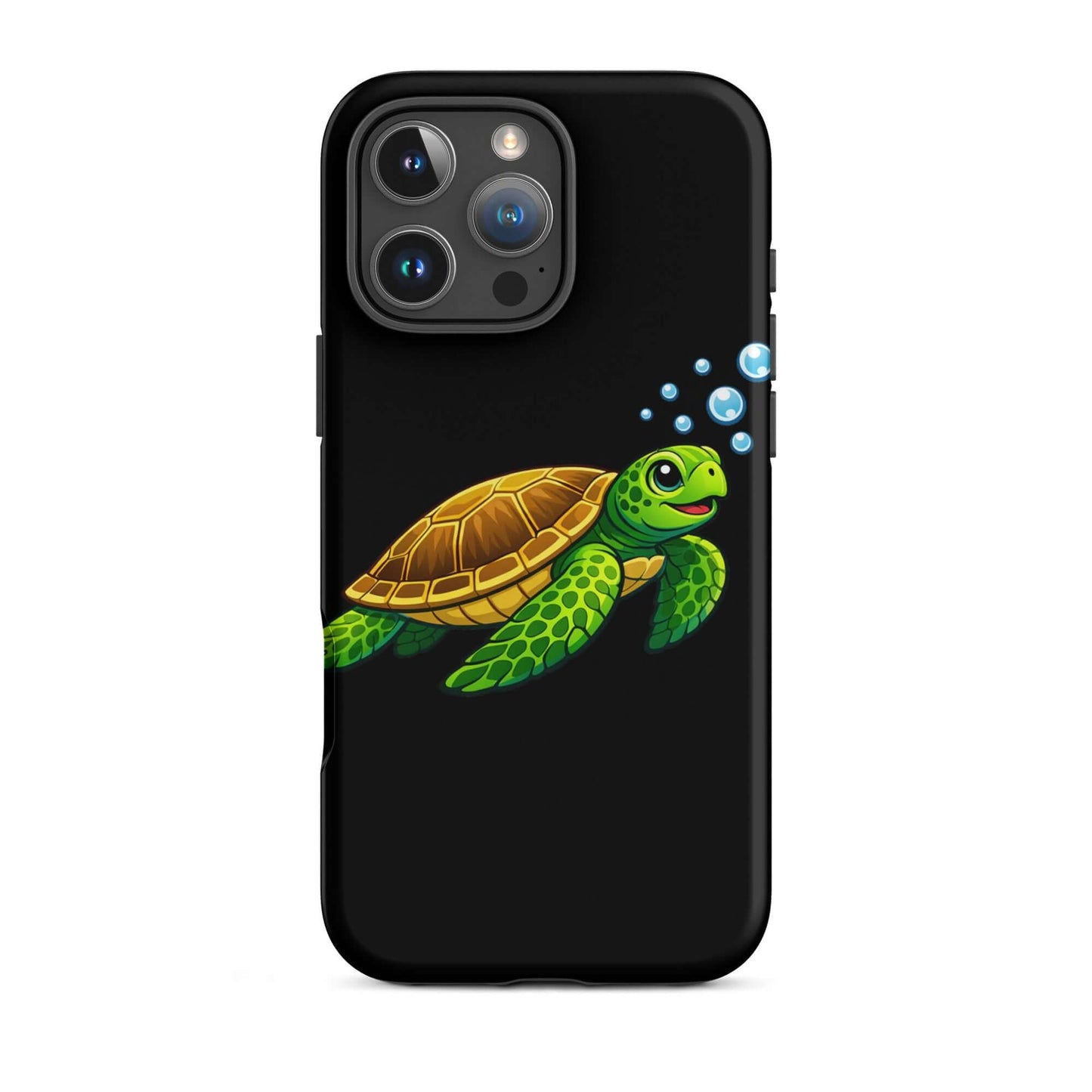 Phone Case featuring cheerful sea turtle artwork, blending ocean charm with stylish device protection.