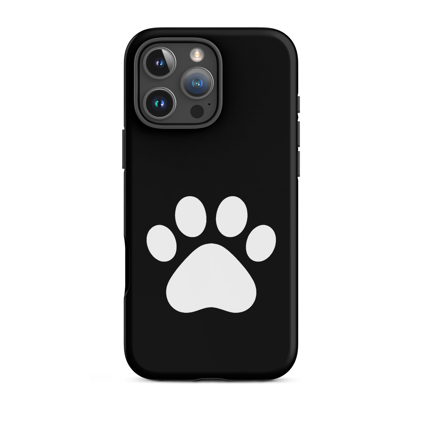 Phone Case for iPhone featuring a minimalist paw print design for pet lovers