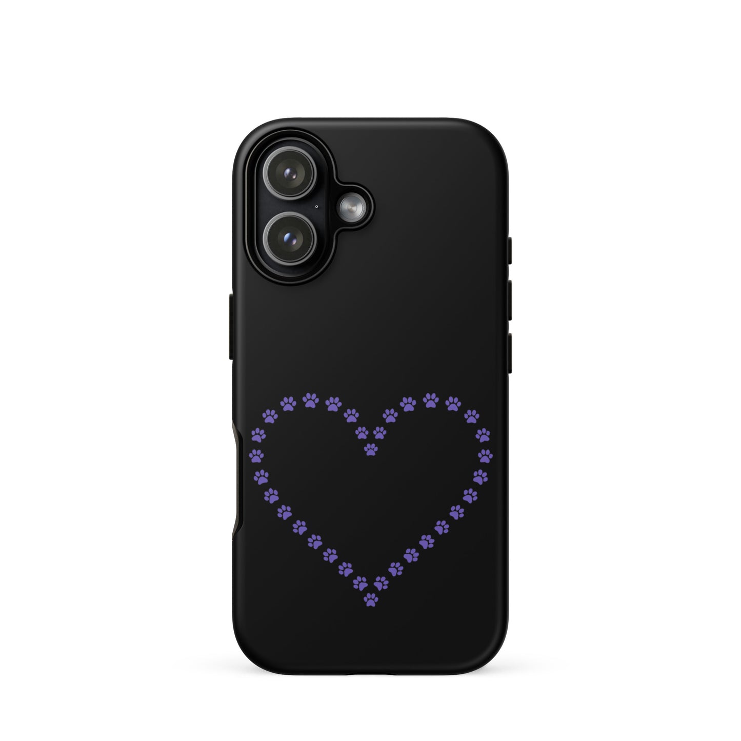 Phone Case for iPhone featuring a cute paw print heart design for pet lovers.