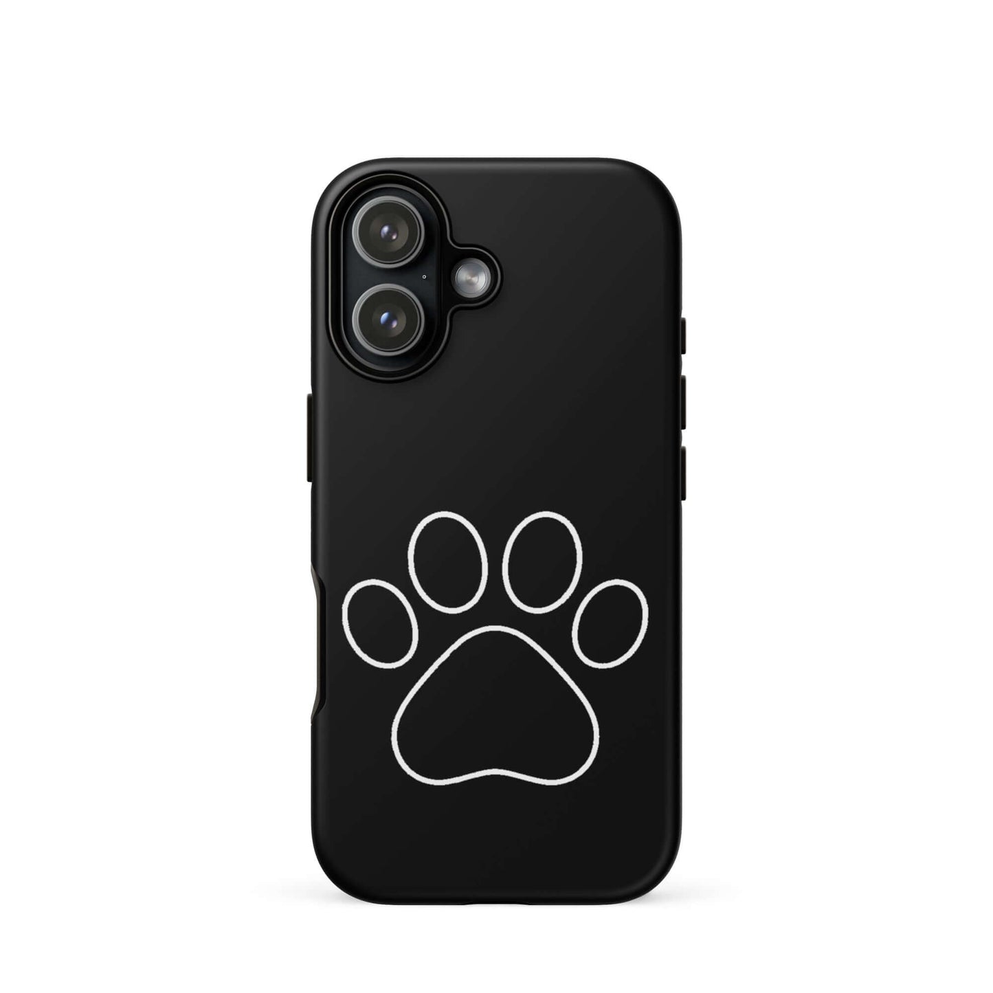 Phone Case for iPhone with minimalist paw print design, perfect for pet lovers.