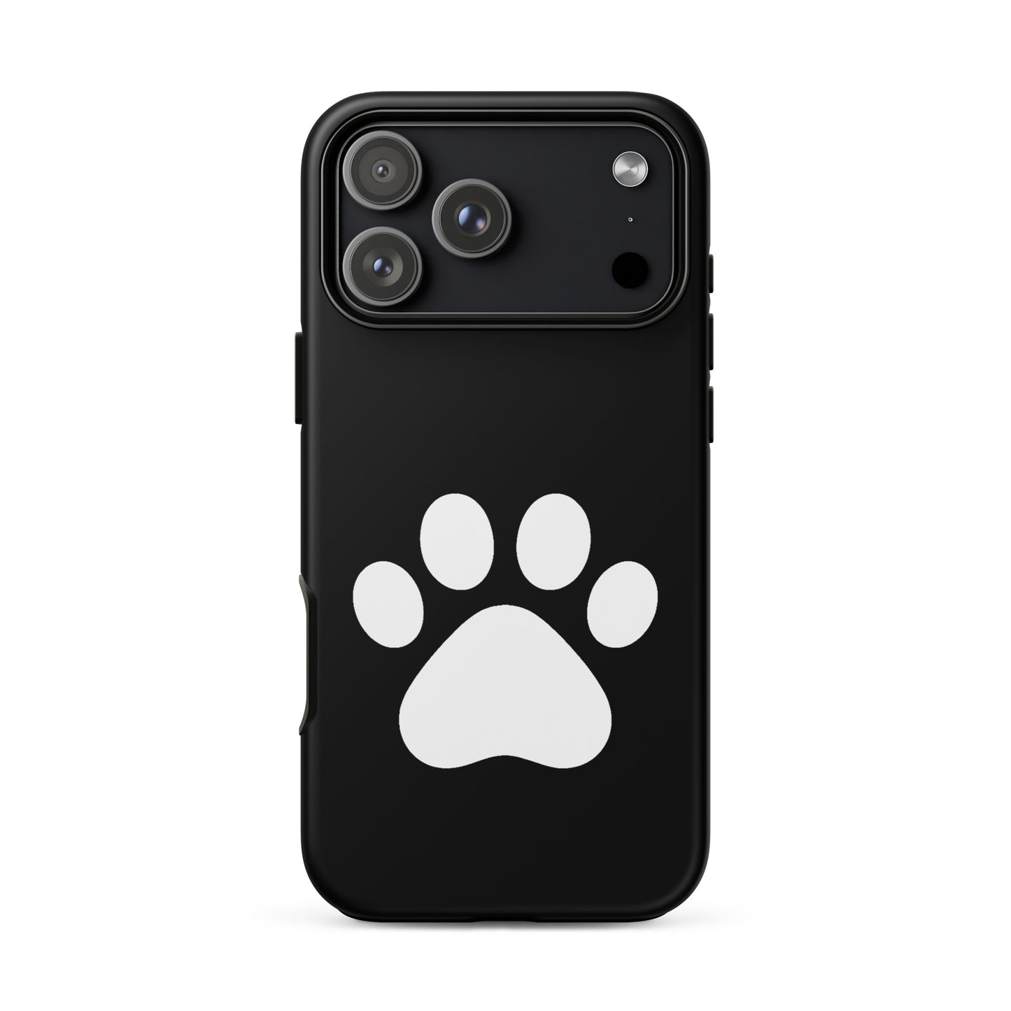 Phone Case for iPhone featuring a minimalist paw print design, perfect for pet lovers.