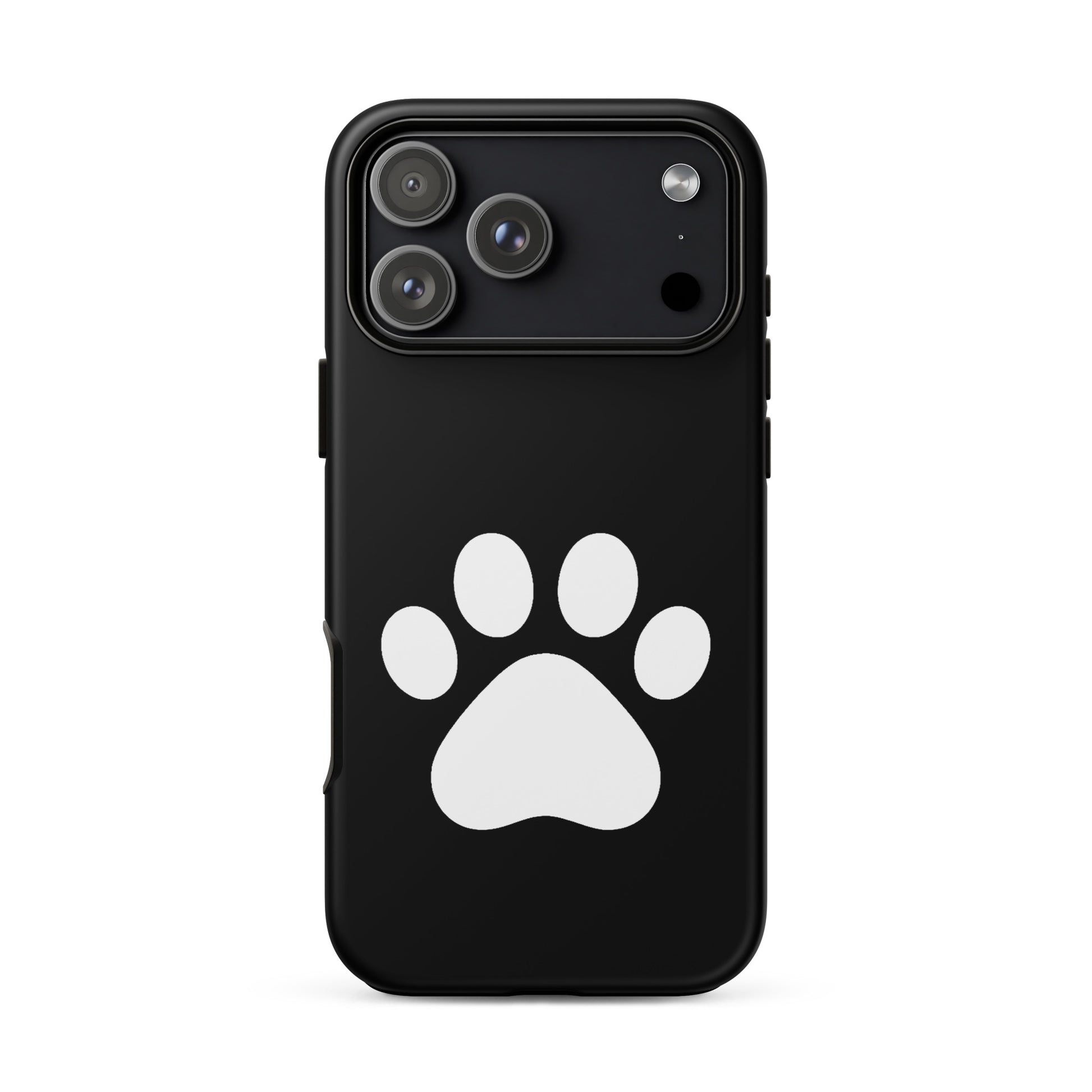 Phone Case for iPhone featuring a minimalist paw print design, perfect for pet lovers.