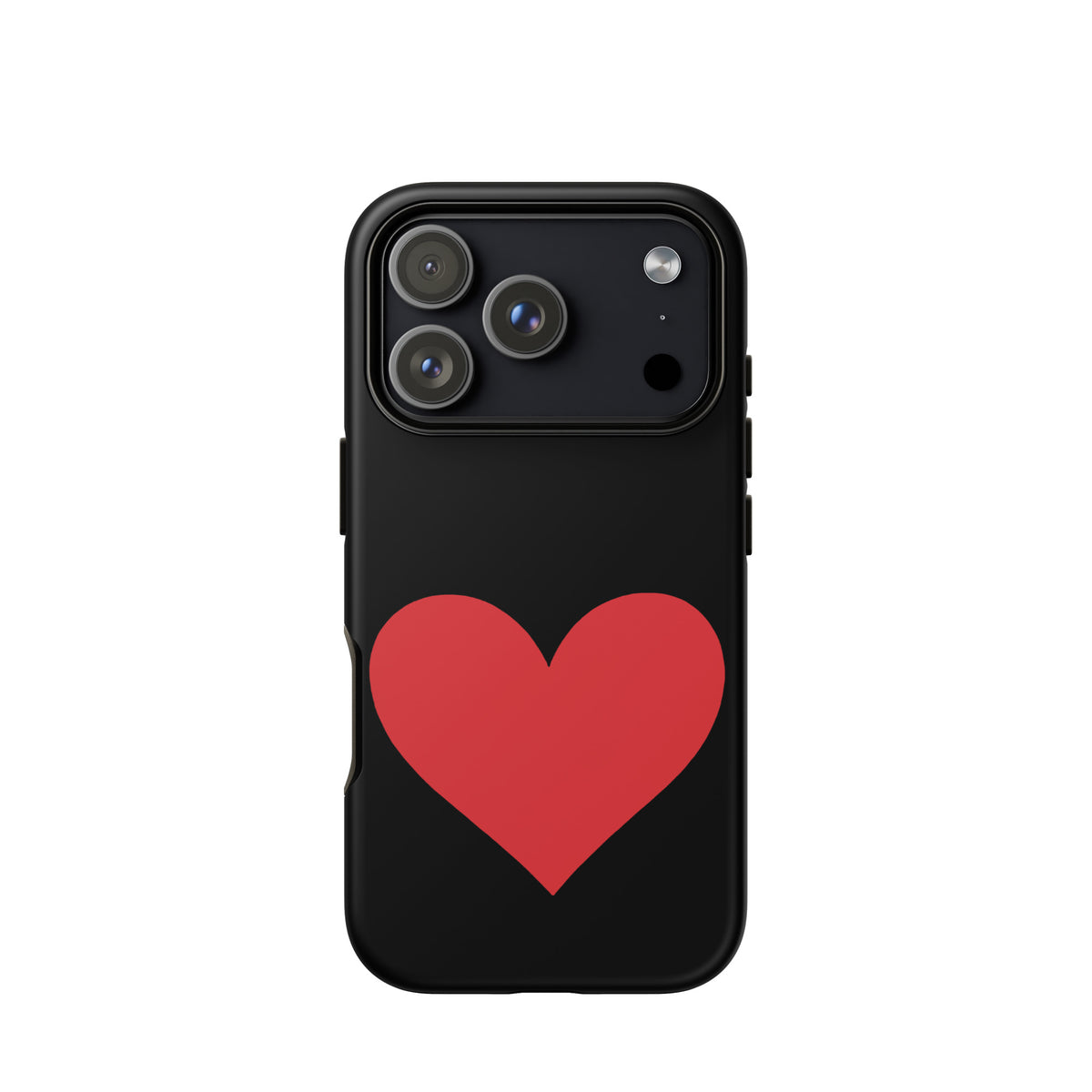 Phone Case with heart design for iPhone, vibrant color options, love-themed, stylish and durable.