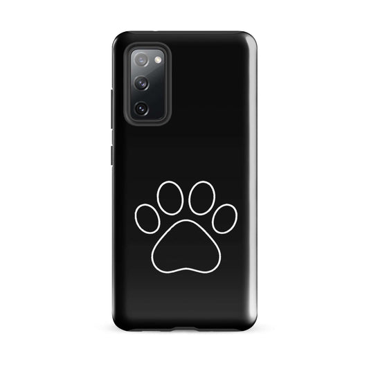 Phone Case for Samsung Galaxy featuring a minimalist paw print design for pet lovers