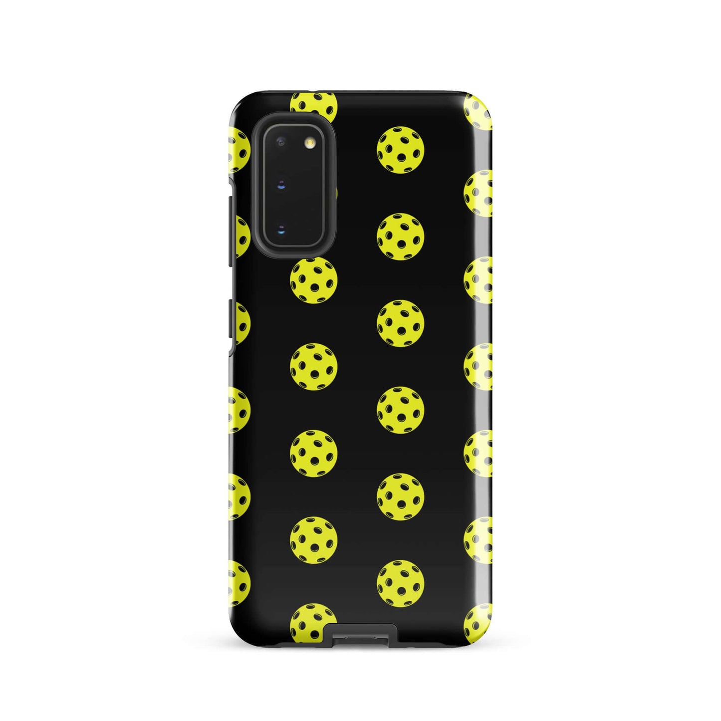 Phone Case for Samsung Galaxy featuring a pickleball pattern, ideal for sporty style and protection.