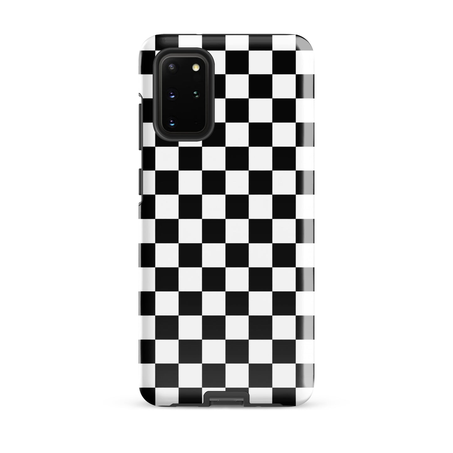 Bold checkered Phone Case for Samsung Galaxy with black-and-white pattern.