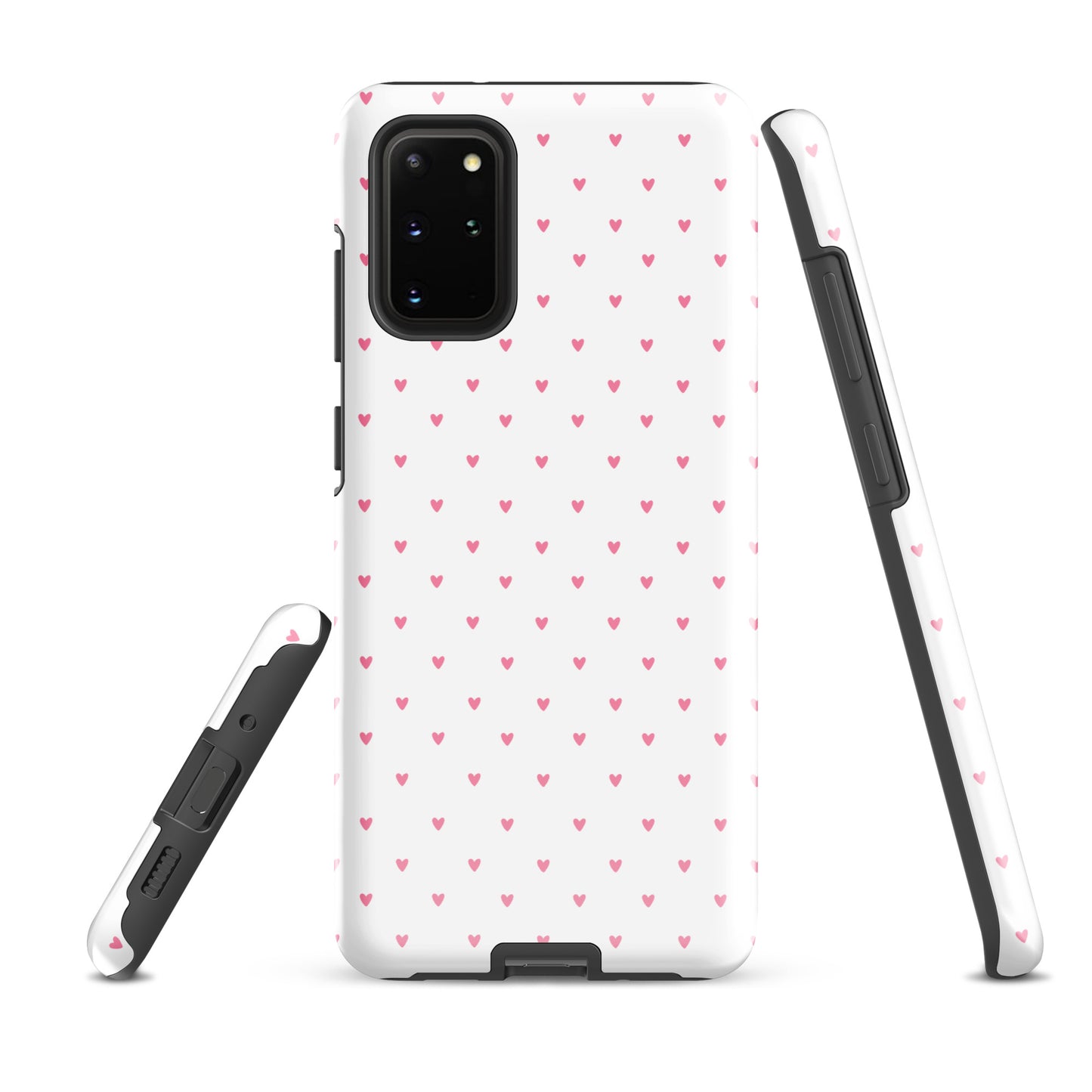 Phone Case for Samsung Galaxy with heart‑dot pattern on a bold background, blending cute style with modern minimalist design.