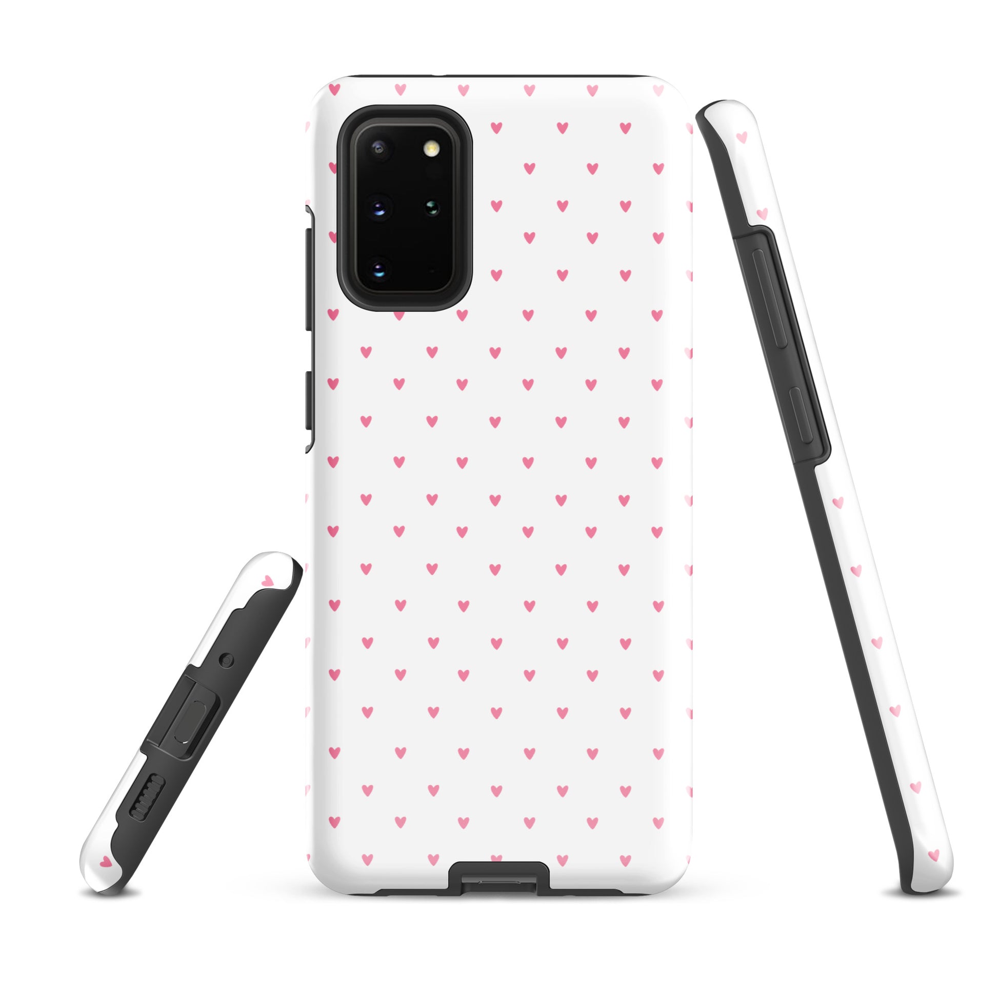 Phone Case for Samsung Galaxy with heart‑dot pattern on a bold background, blending cute style with modern minimalist design.