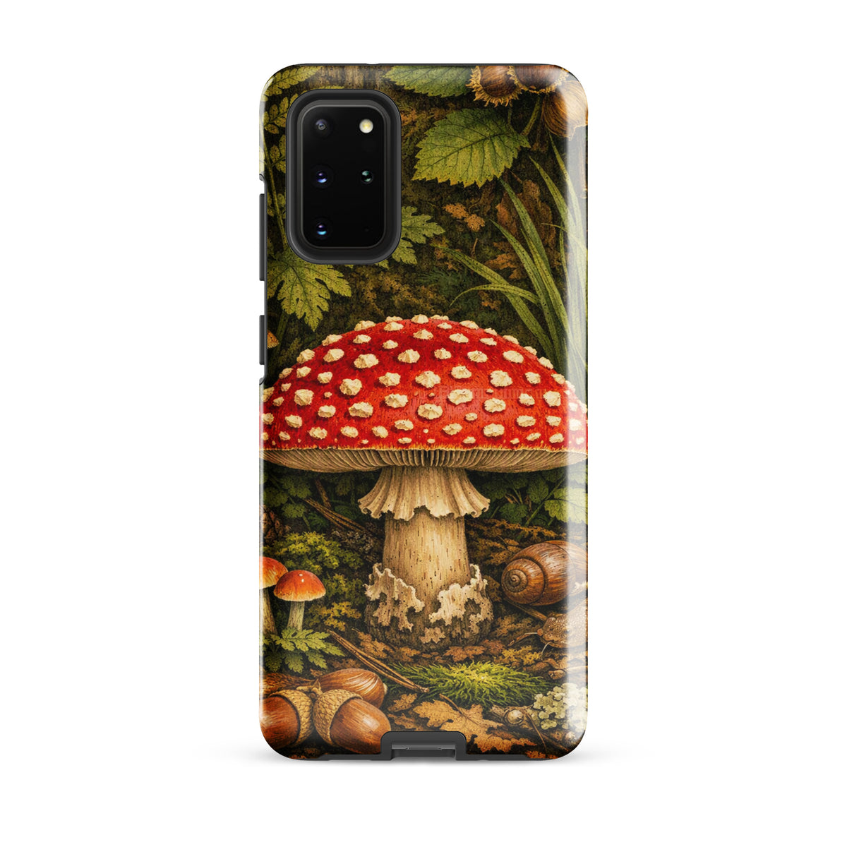 Phone Case with vivid Amanita muscaria mushroom design for Samsung Galaxy