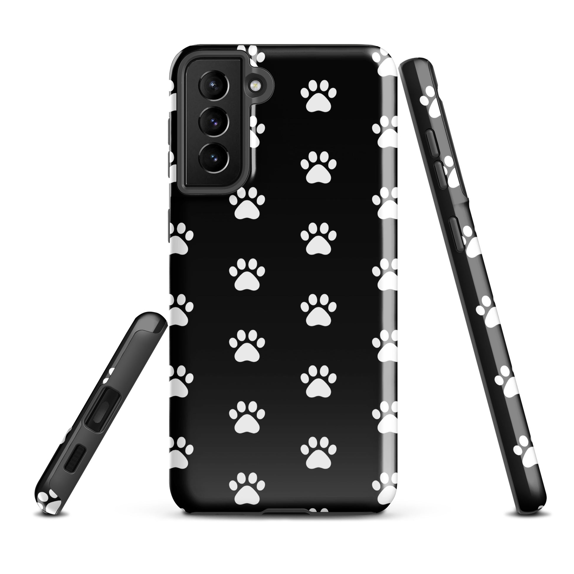 Phone Case for Samsung Galaxy with stylish paw print design, perfect for pet lovers who enjoy cute cat and dog themed accessories.