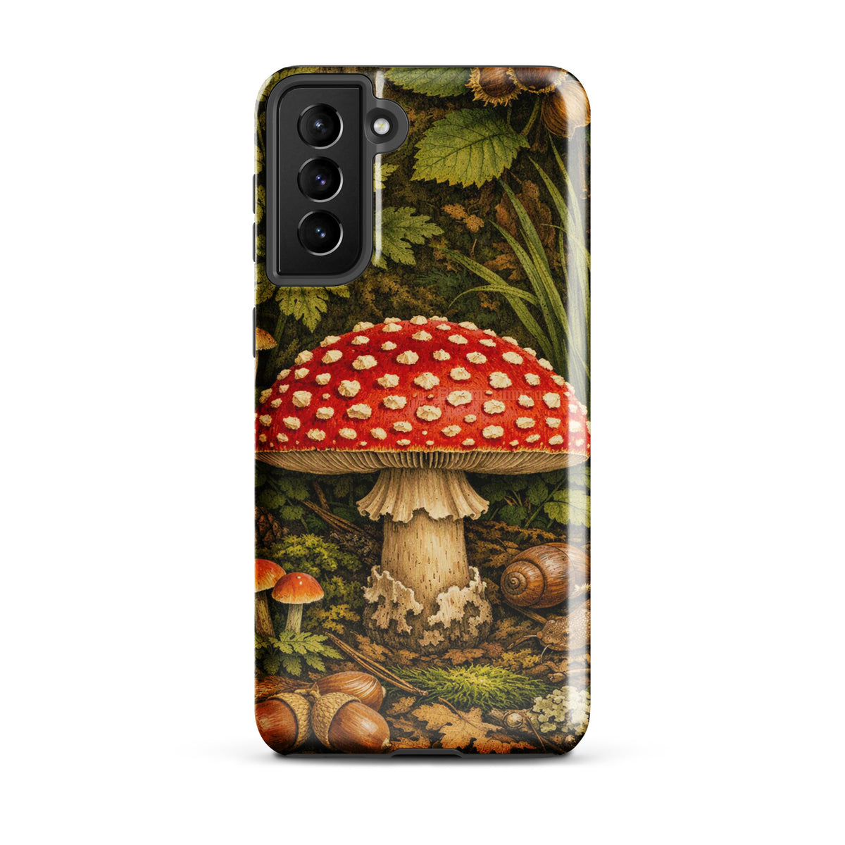 Phone Case featuring Amanita Muscaria mushroom design for Samsung Galaxy