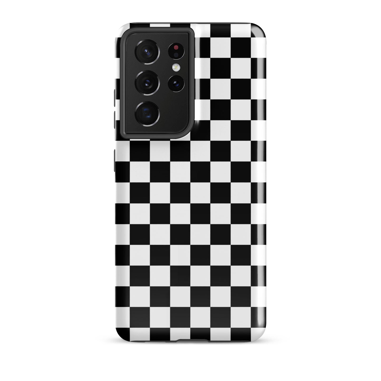 Bold checkered black and white Phone Case for Samsung Galaxy