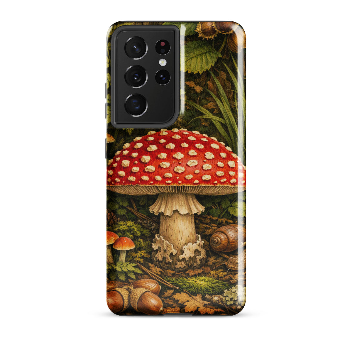 Phone Case for Samsung Galaxy with Amanita muscaria mushroom design