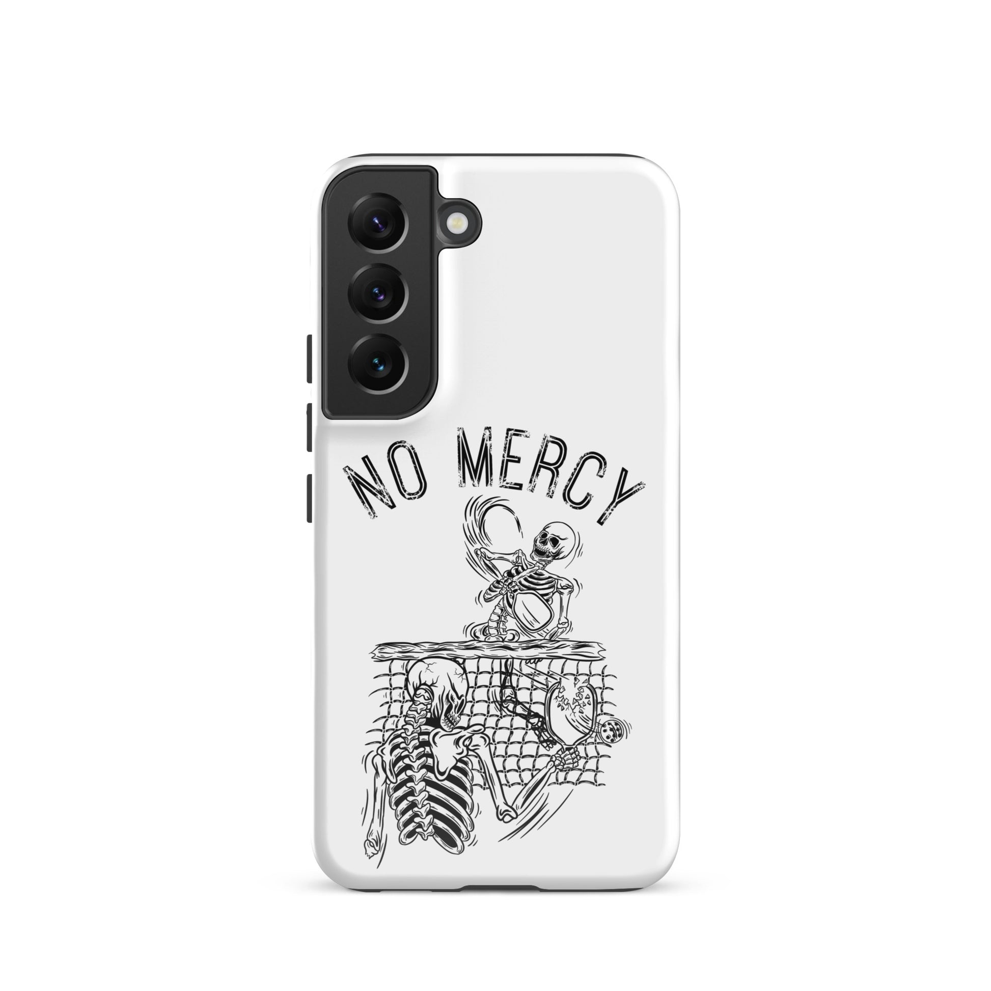 Pickleball Samsung Galaxy Case featuring 'No Mercy' design for intense players on the court.
