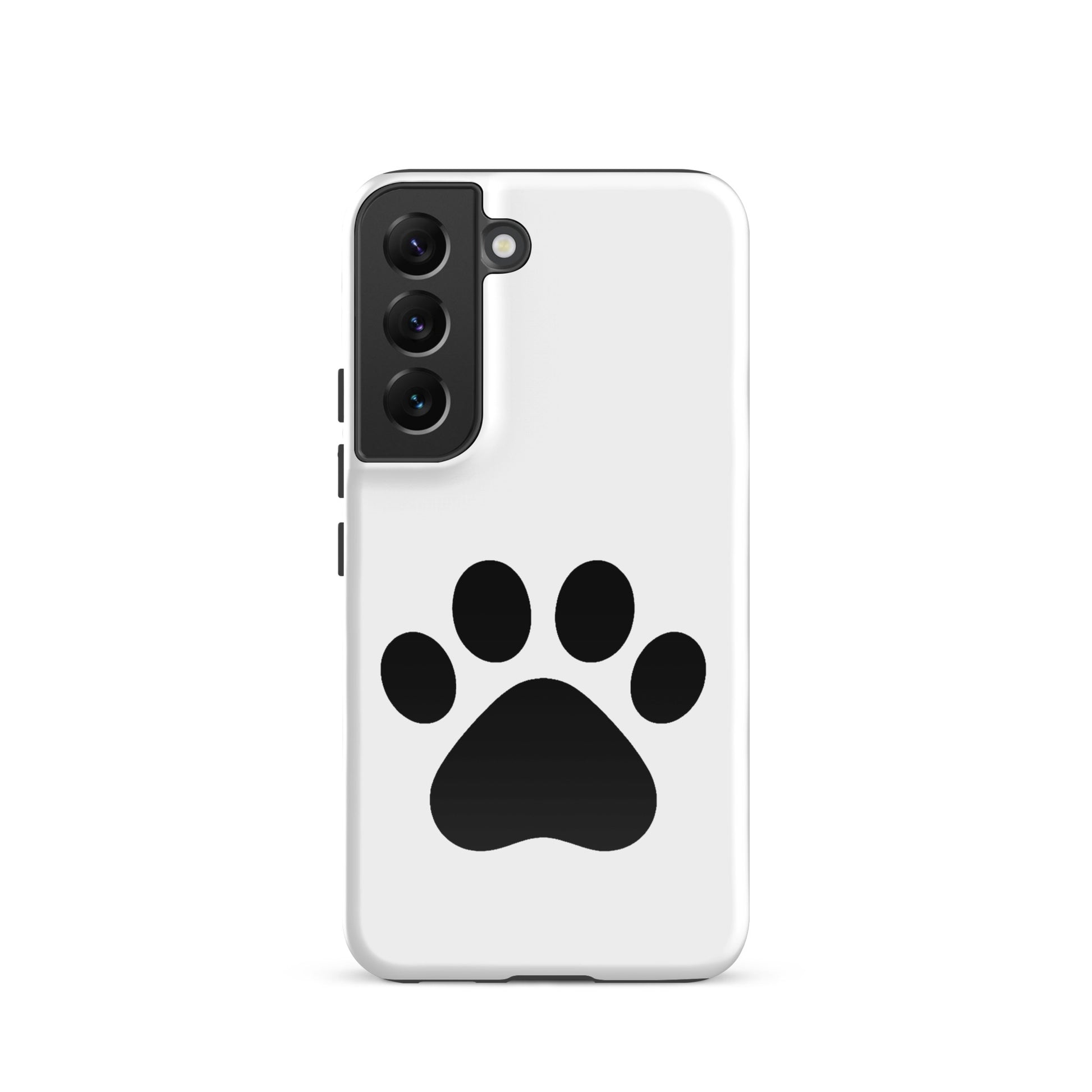 Phone Case for Samsung Galaxy featuring a minimalist paw print design for pet lovers.